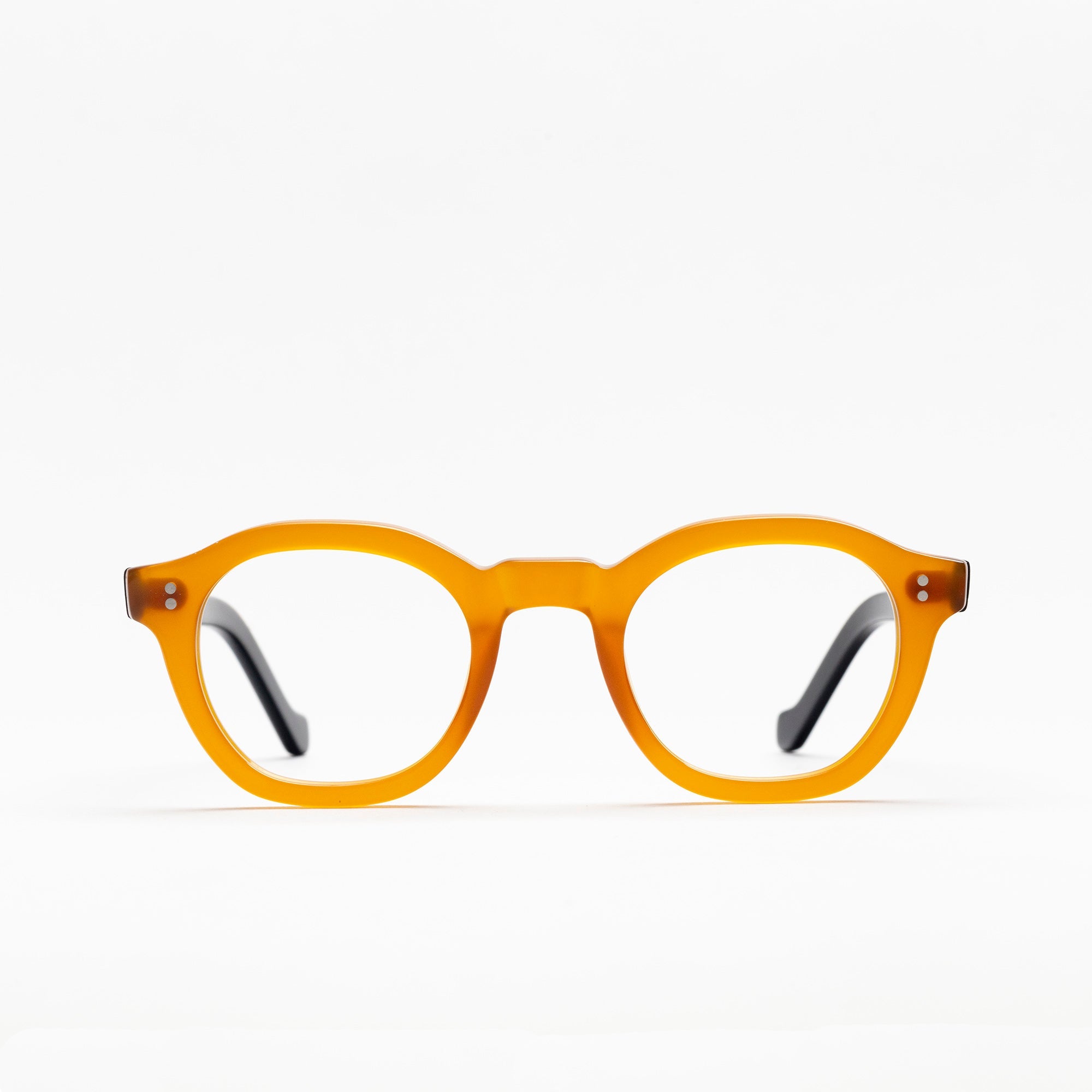 The Dean Paradox N5 — eyeglasses, Mazzucchelli 1849 acetate frame, round shape, Paradox N5 pattern.