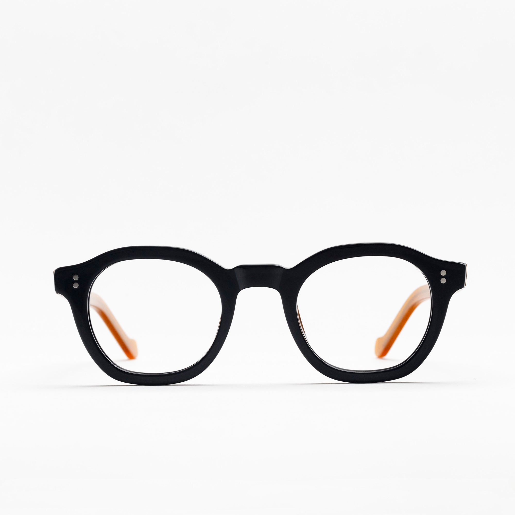 The Dean Paradox N6 — eyeglasses, Mazzucchelli 1849 acetate frame, round shape, Paradox N6 pattern.