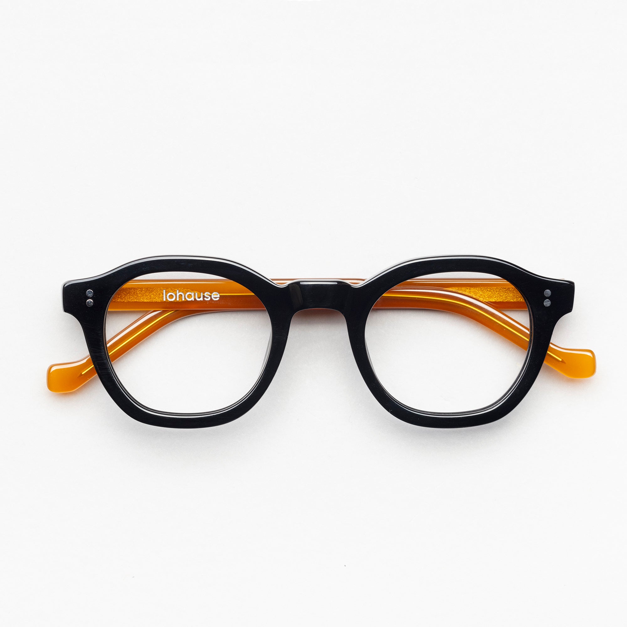 The Dean Paradox N6 — eyeglasses, Mazzucchelli 1849 acetate frame, round shape, Paradox N6 pattern.