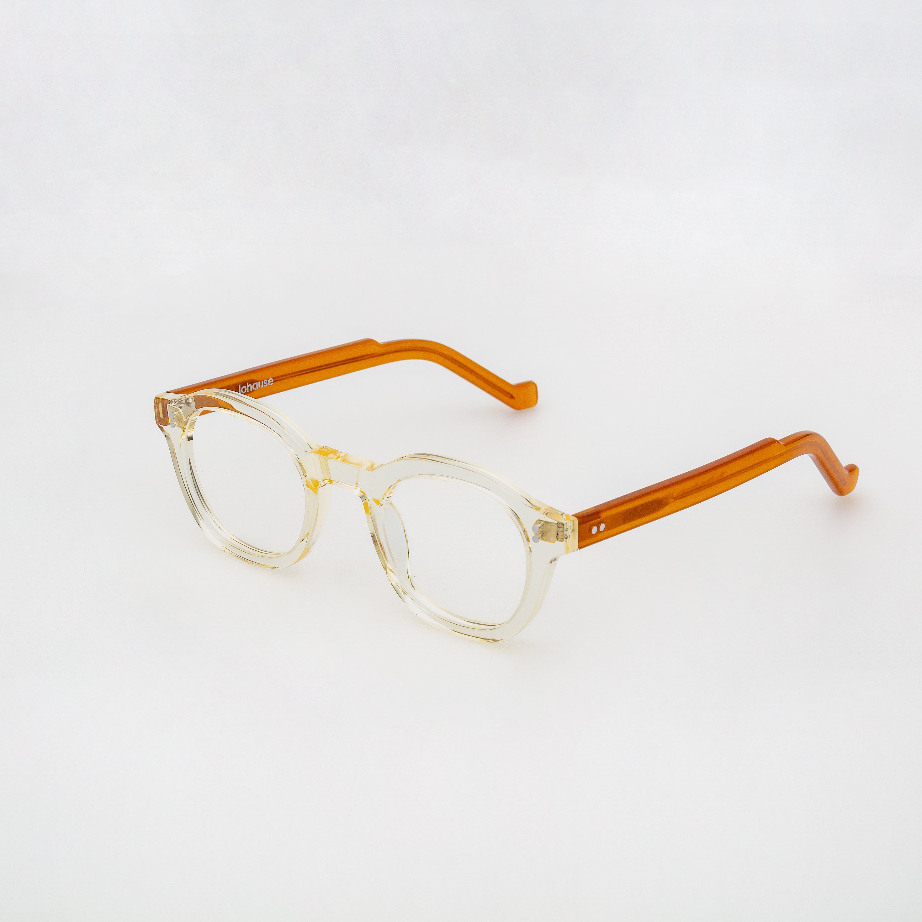 The Dean Paradox N7 — eyeglasses, Mazzucchelli 1849 acetate frame, round shape, Paradox N7 pattern.