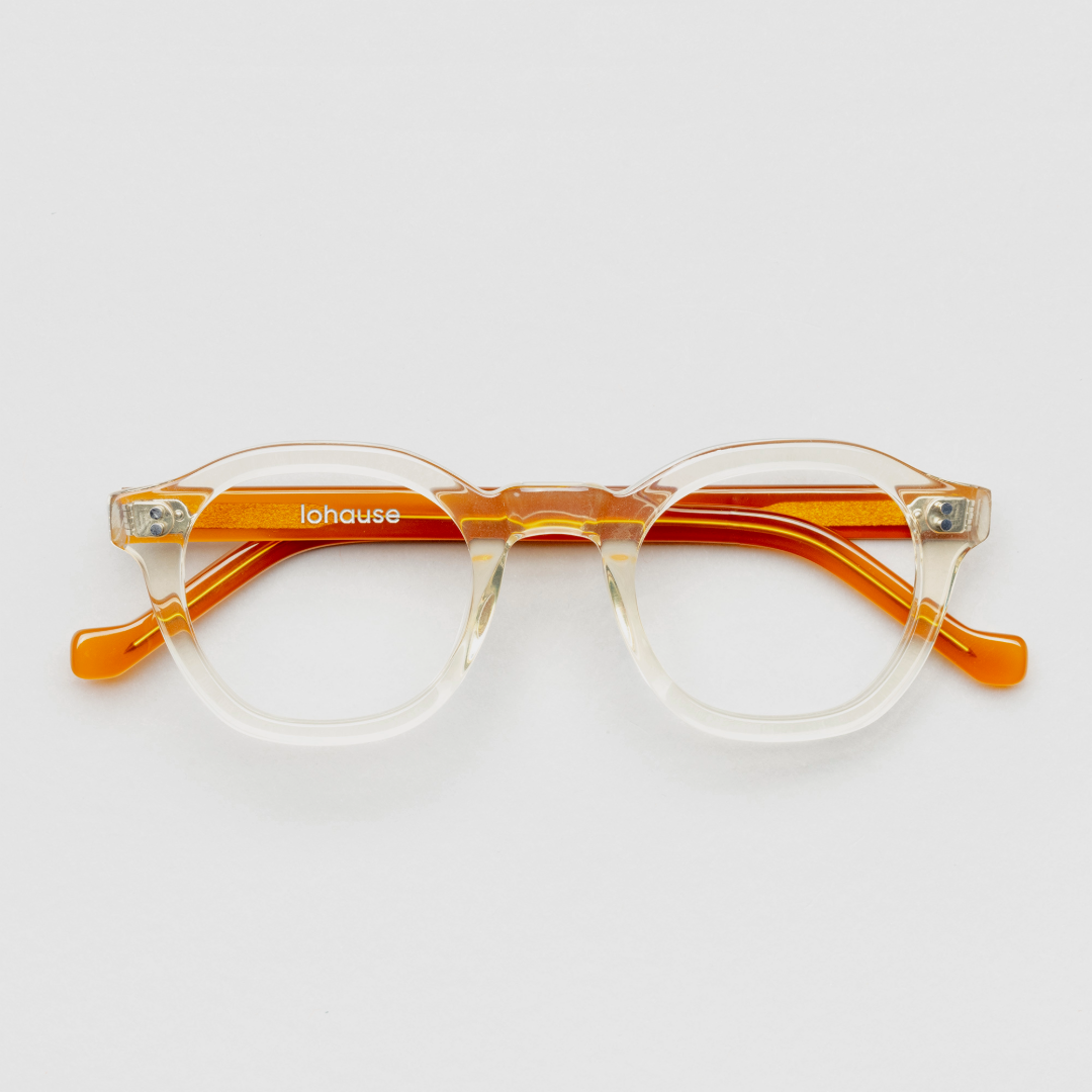The Dean Paradox N7 — eyeglasses, Mazzucchelli 1849 acetate frame, round shape, Paradox N7 pattern.