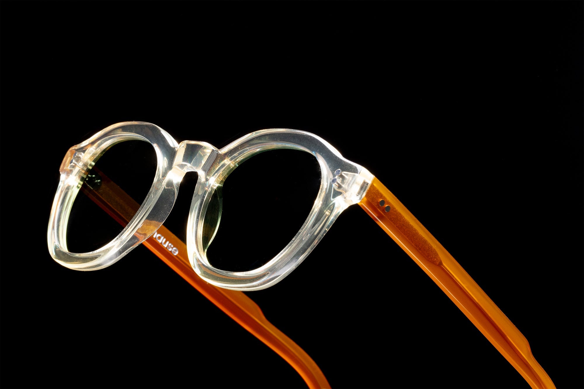 The Dean Paradox N7 Sunglasses, Mazzucchelli 1849 acetate frame, round shape, Paradox N7 pattern.