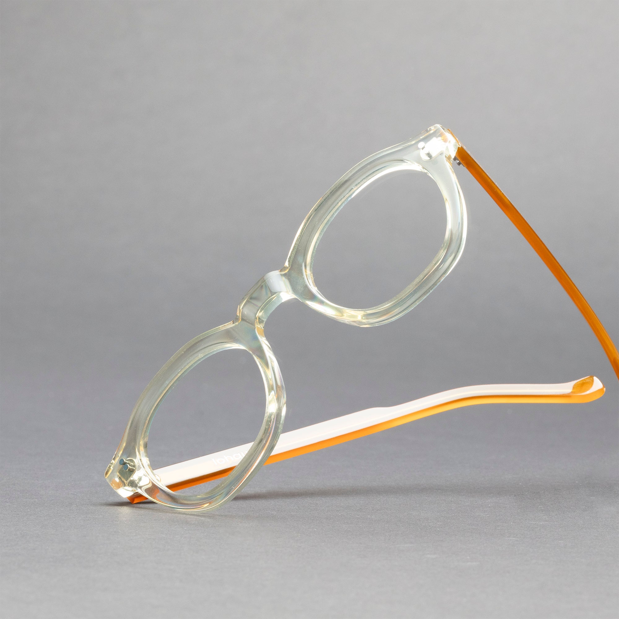 The Dean Paradox N7 — eyeglasses, Mazzucchelli 1849 acetate frame, round shape, Paradox N7 pattern.