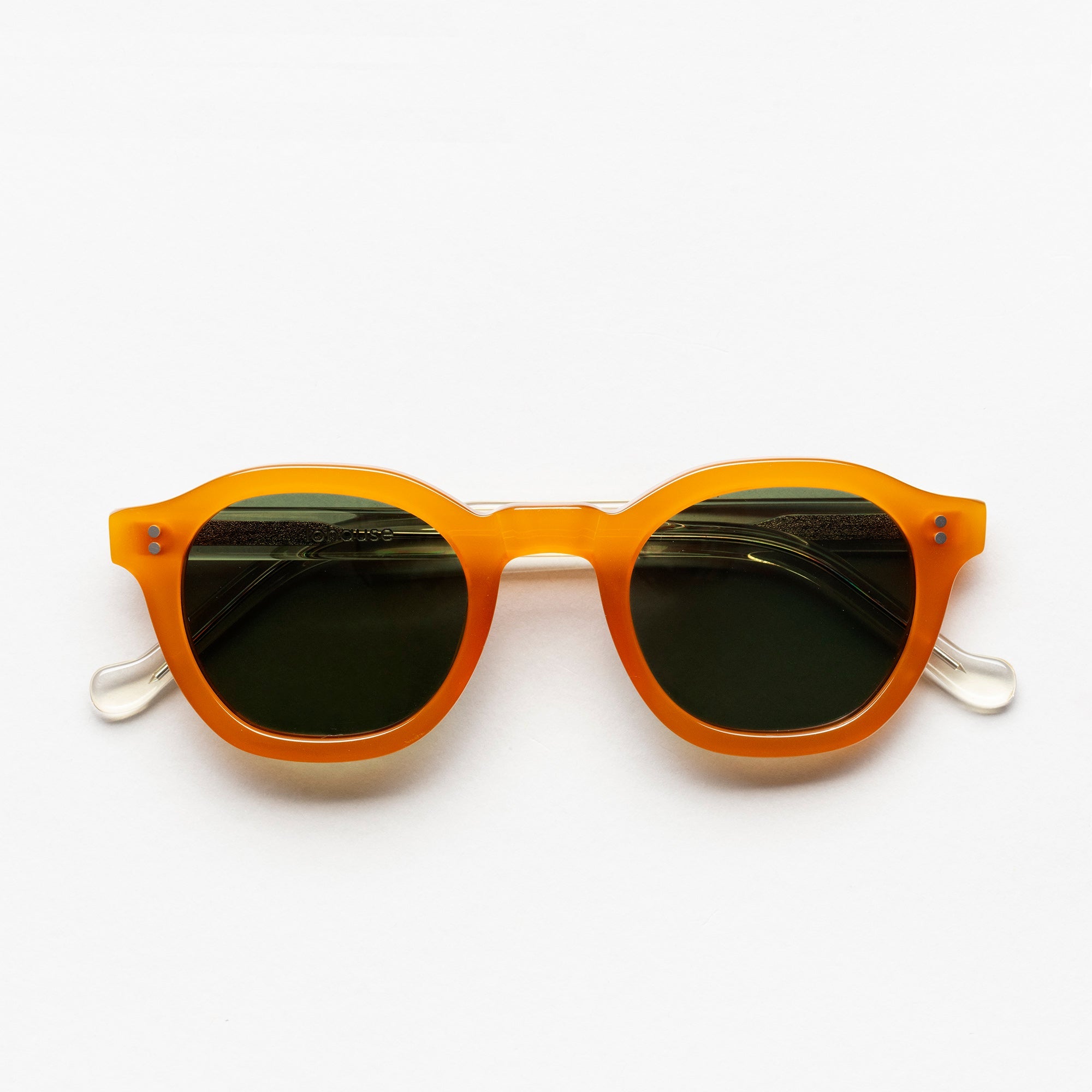 The Dean Paradox N8 Sunglasses, Mazzucchelli 1849 acetate frame, round shape, Paradox N8 pattern.