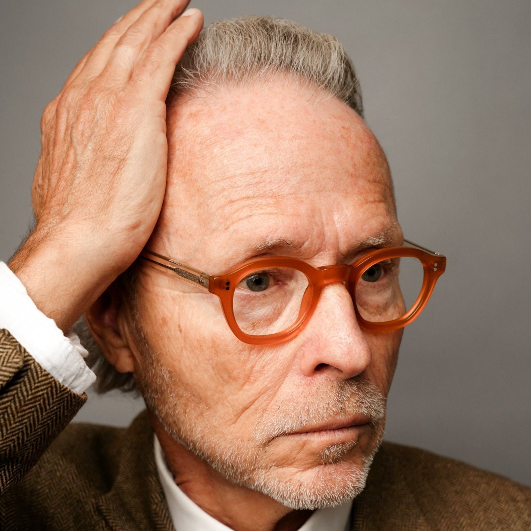 The Dean Paradox N8 — eyeglasses, Mazzucchelli 1849 acetate frame, round shape, Paradox N8 pattern.
