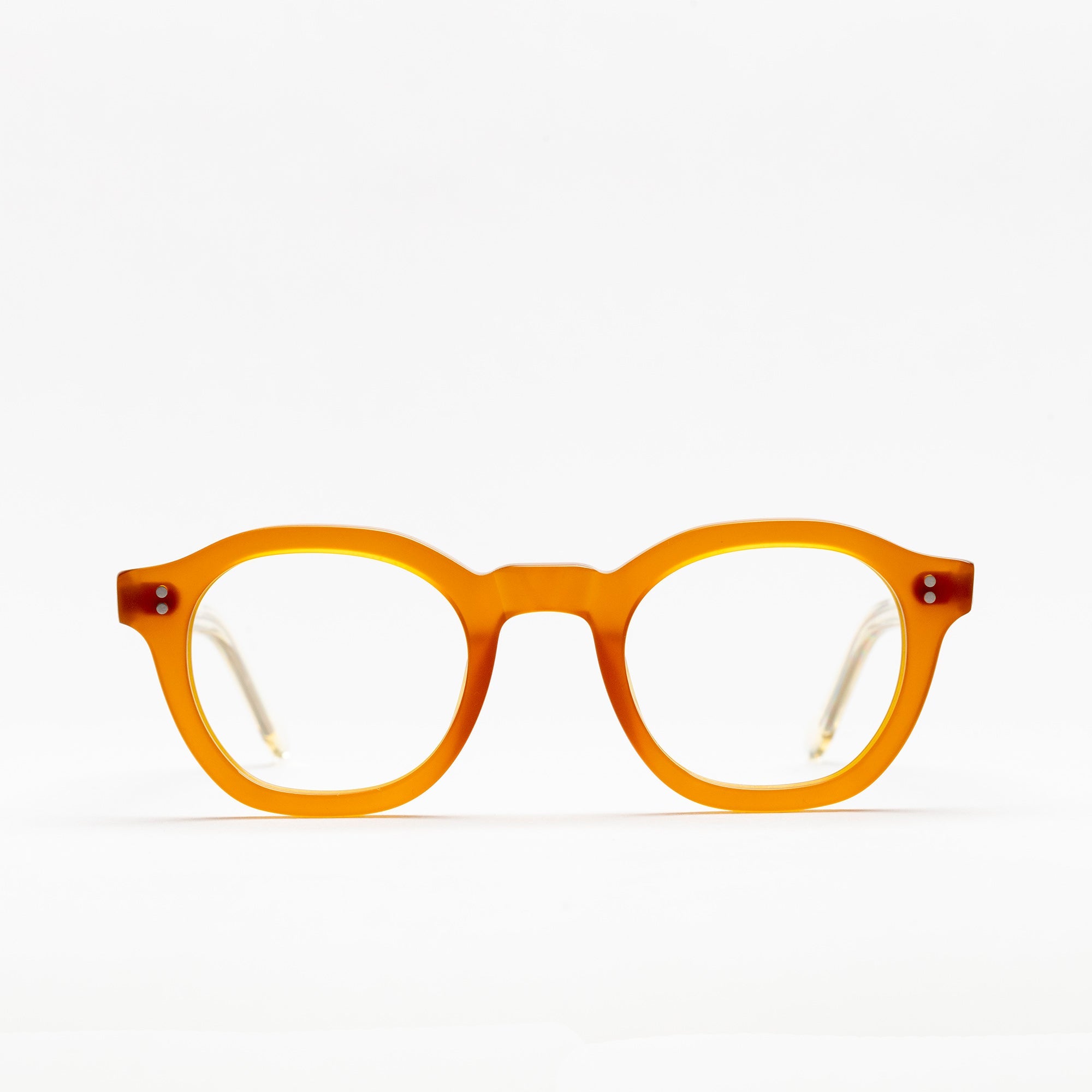 The Dean Paradox N8 — eyeglasses, Mazzucchelli 1849 acetate frame, round shape, Paradox N8 pattern.