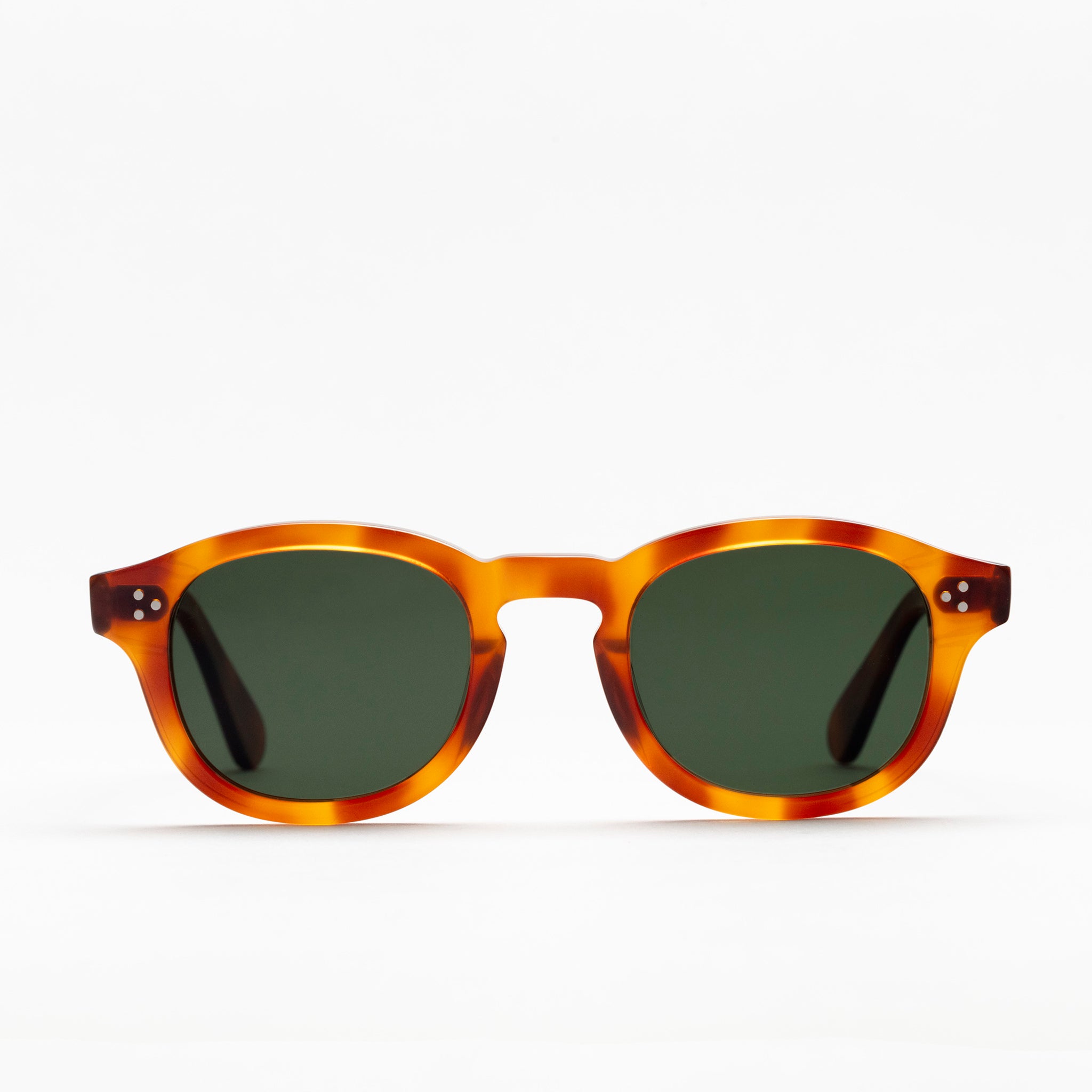 The Dean Tortoise Sunglasses, Mazzucchelli 1849 acetate frame, round shape, in tortoise.
