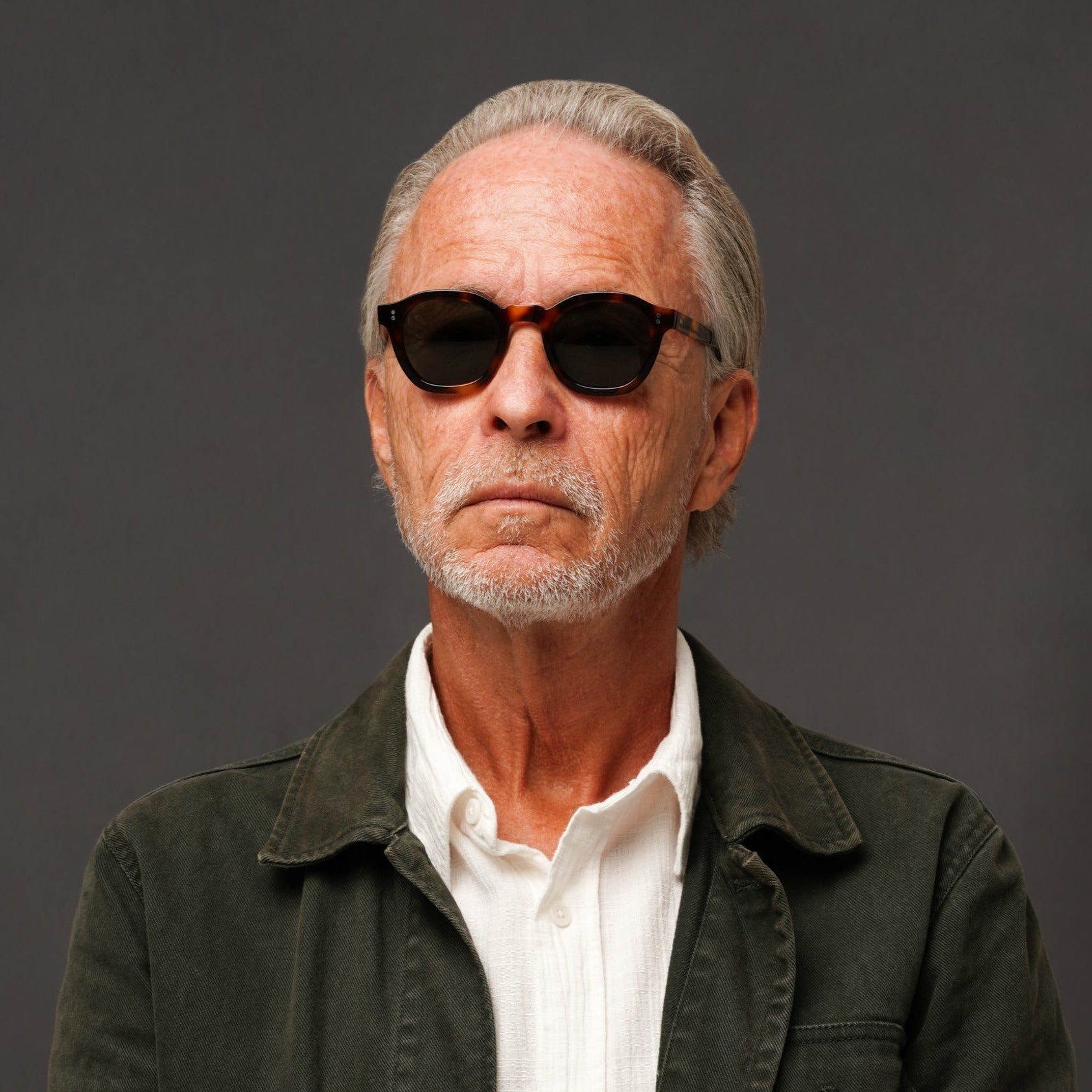 The Dean Tortoise Sunglasses, Mazzucchelli 1849 acetate frame, round shape, in tortoise.