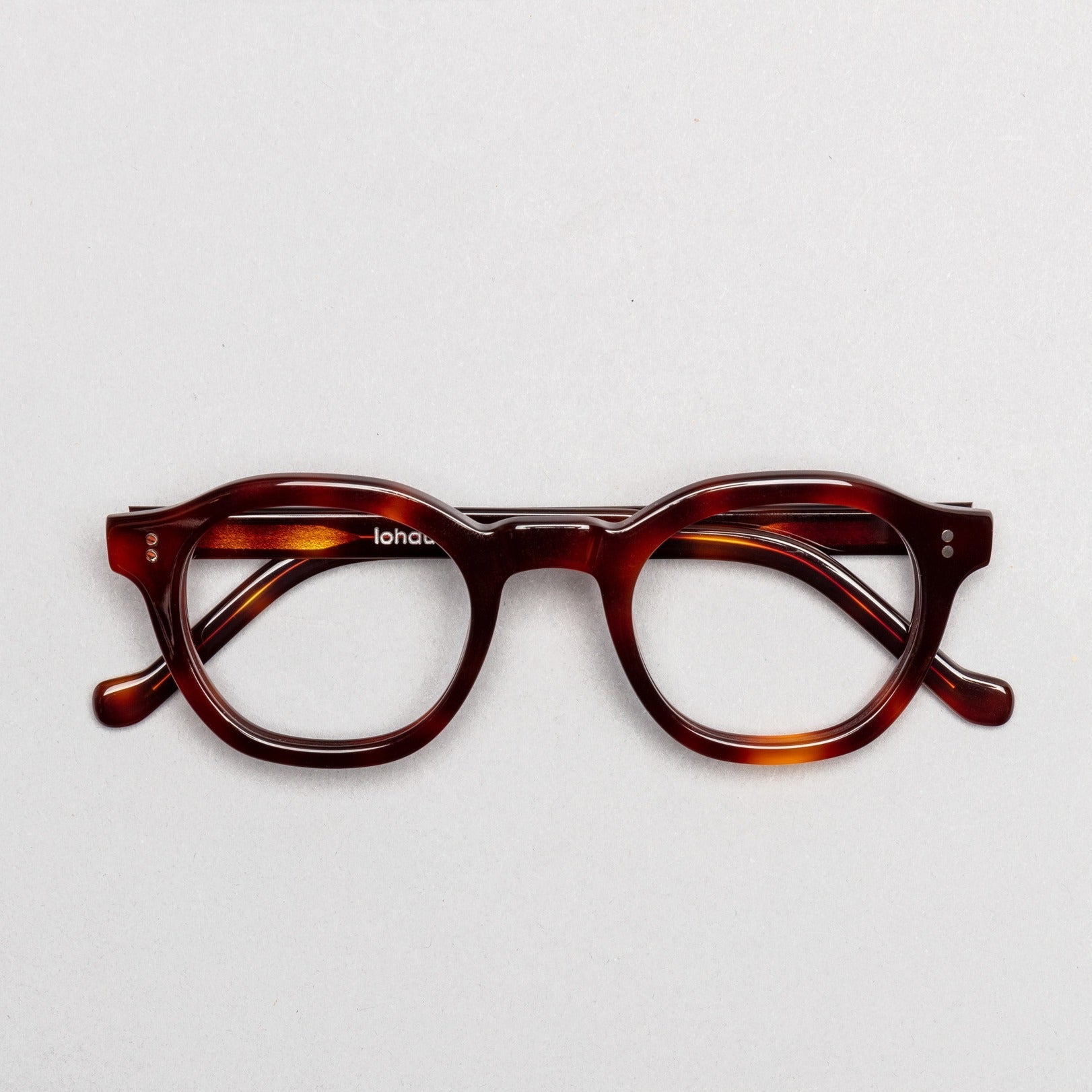 The Dean Paradox N1 — eyeglasses, Mazzucchelli 1849 acetate frame, round shape, Paradox N1 pattern.