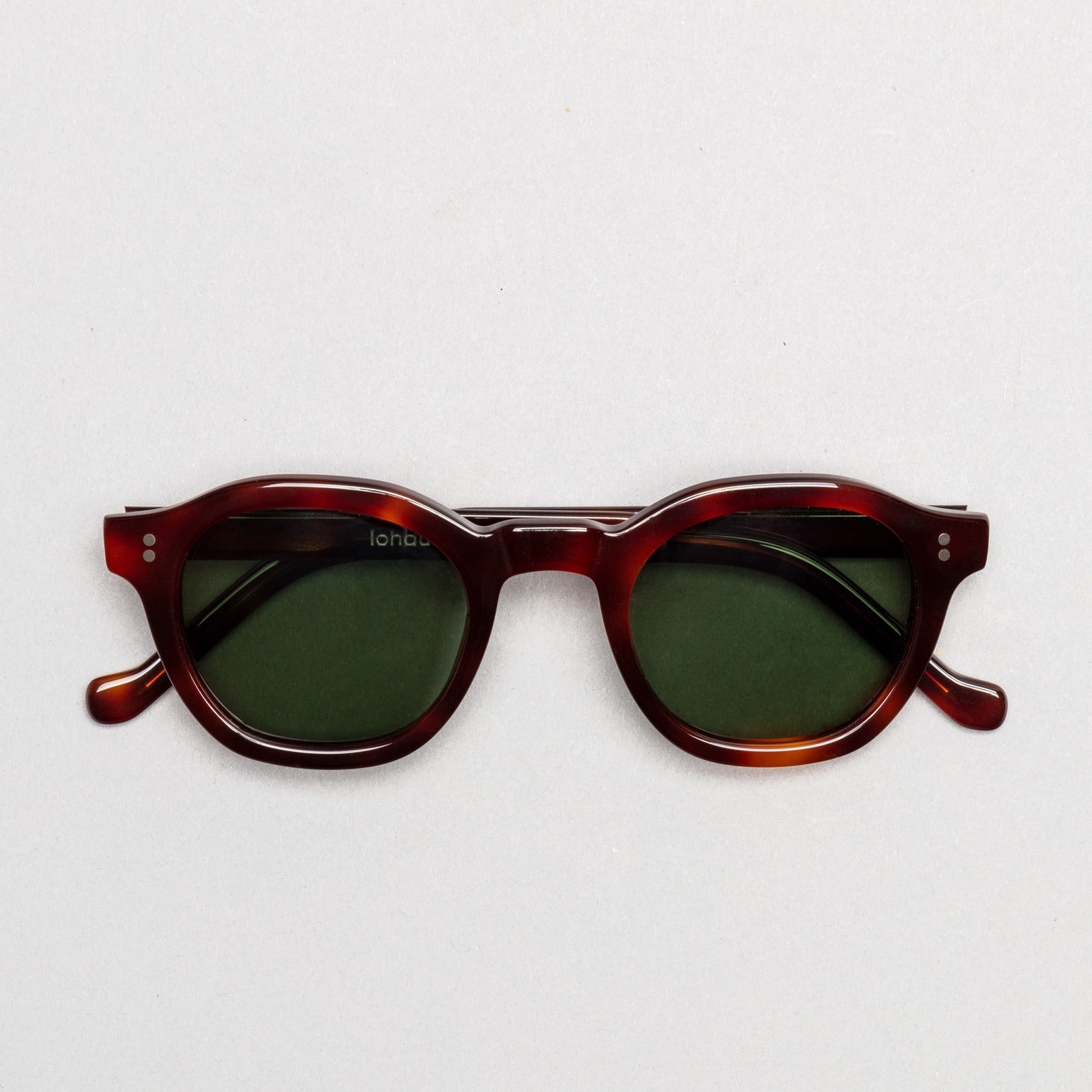 The Dean Tortoise Sunglasses, Mazzucchelli 1849 acetate frame, round shape, in tortoise.