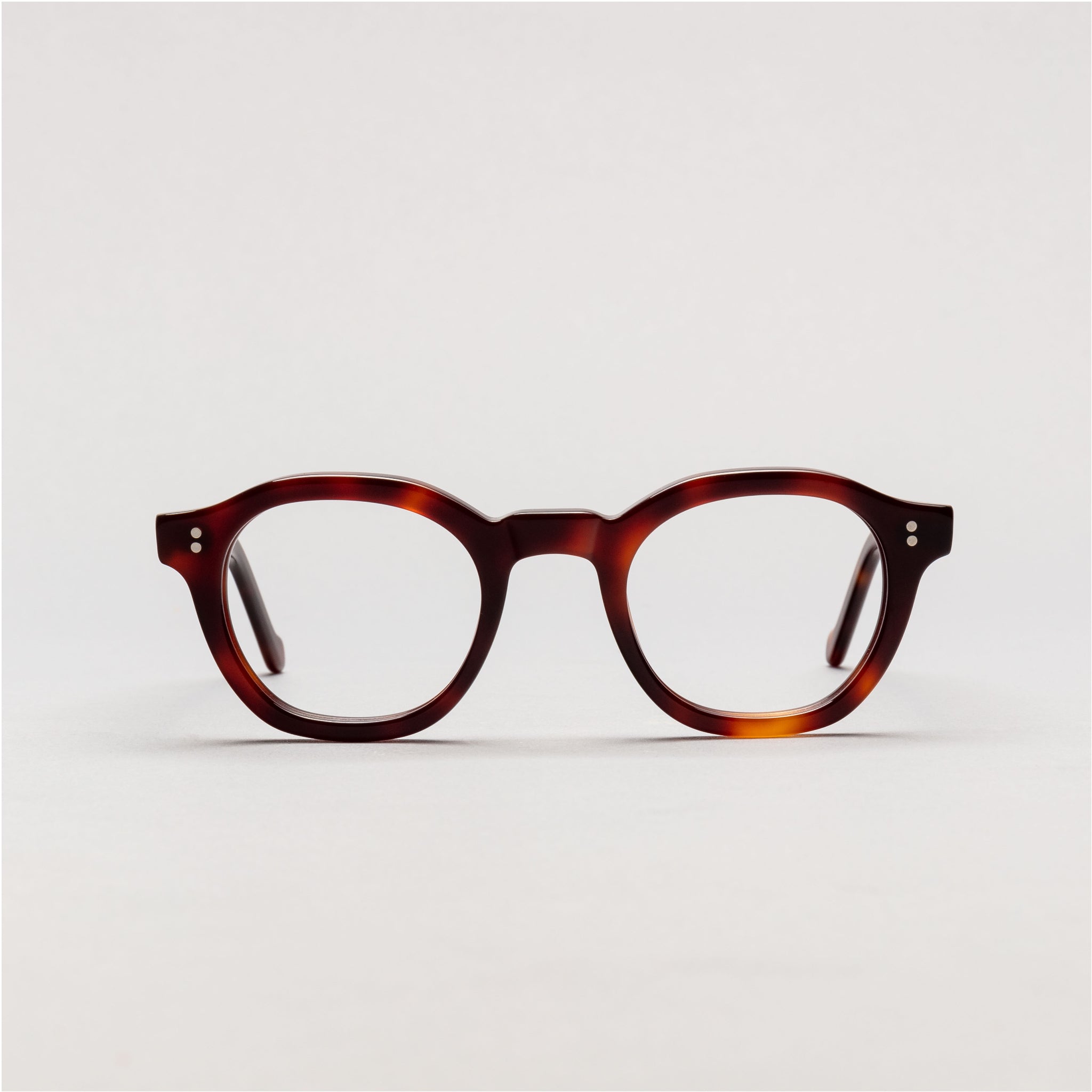 The Dean Paradox N1 — eyeglasses, Mazzucchelli 1849 acetate frame, round shape, Paradox N1 pattern.