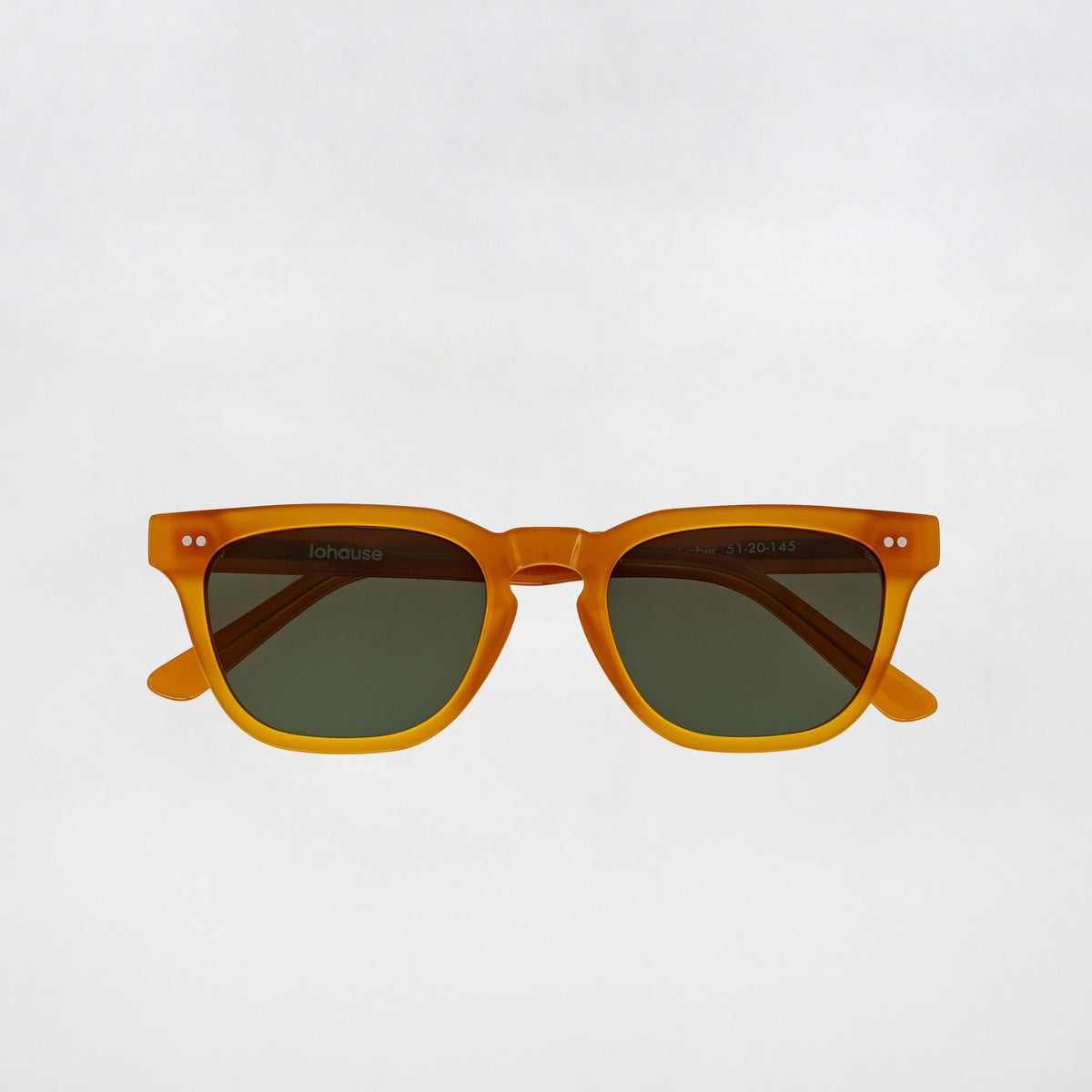 The Dylan Amber Sunglasses, Mazzucchelli 1849 acetate frame, round shape, in amber.