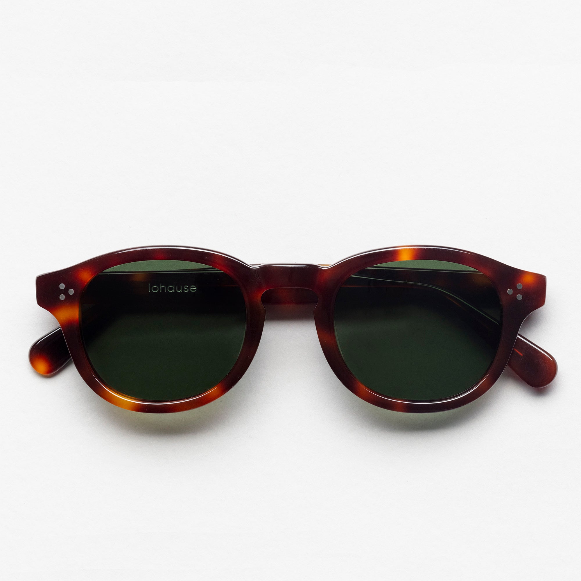 The Evans Tortoise Sunglasses, Mazzucchelli 1849 acetate frame, round shape, in tortoise.