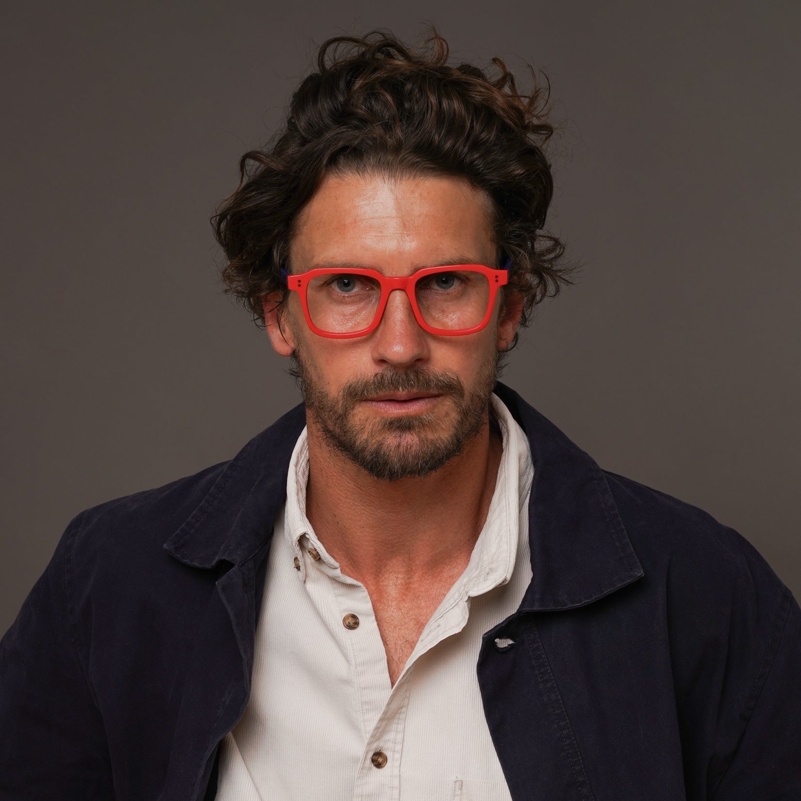 The Hoffman Dubuffet — eyeglasses, Mazzucchelli 1849 acetate frame, square shape, Dubuffet finish.