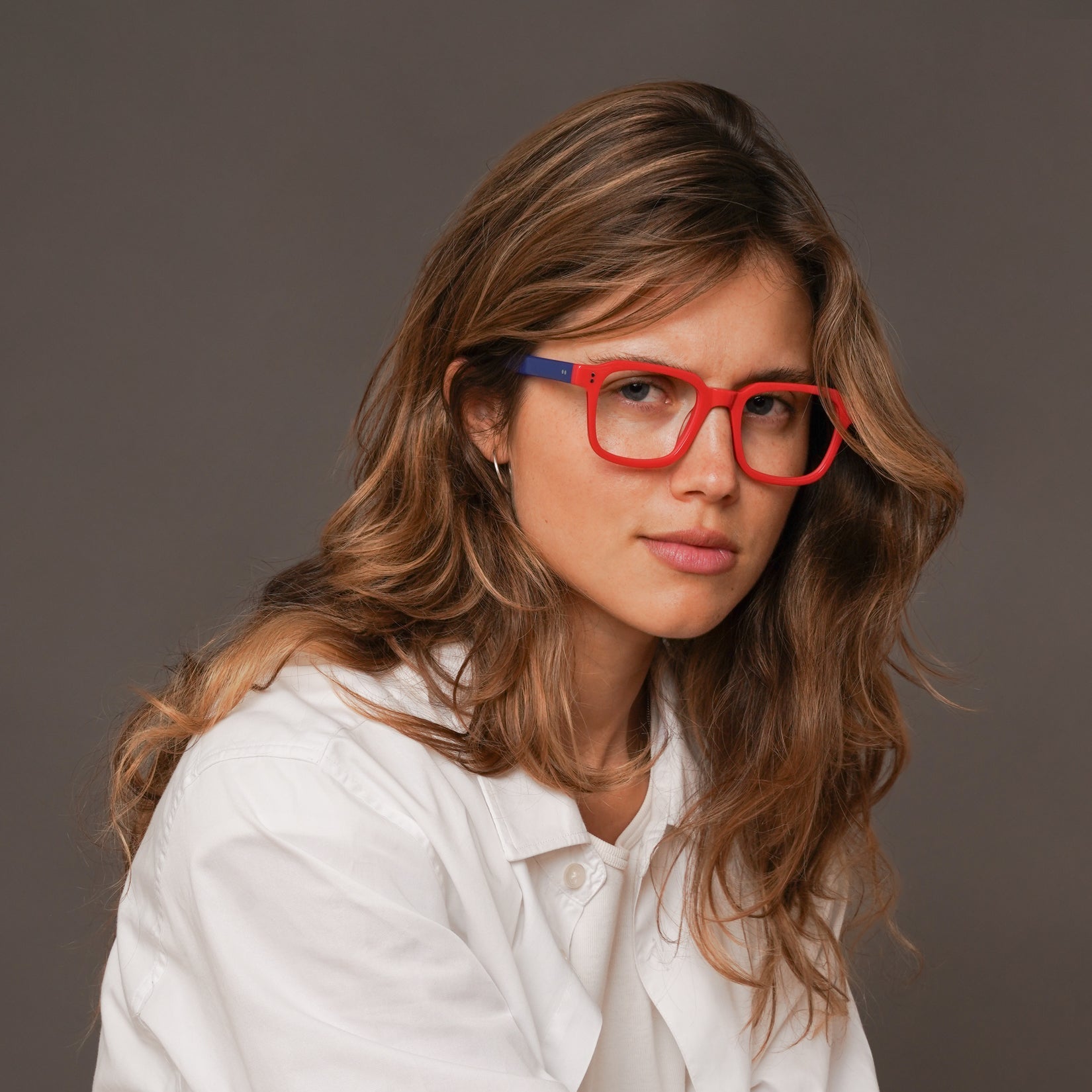 The Hoffman Dubuffet — eyeglasses, Mazzucchelli 1849 acetate frame, square shape, Dubuffet finish.