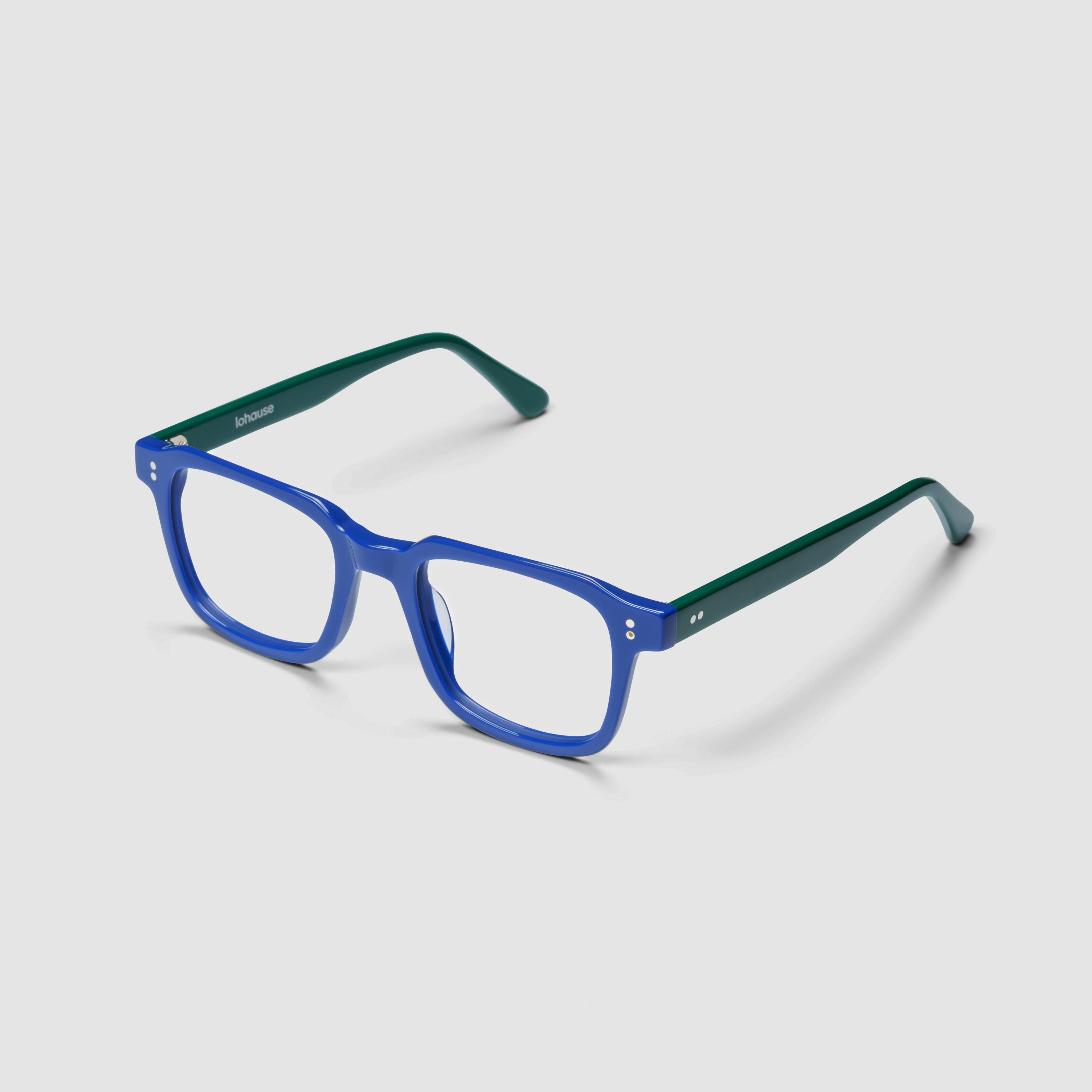 The Hoffman Moritz — eyeglasses, Mazzucchelli 1849 acetate frame, square shape, Moritz finish.