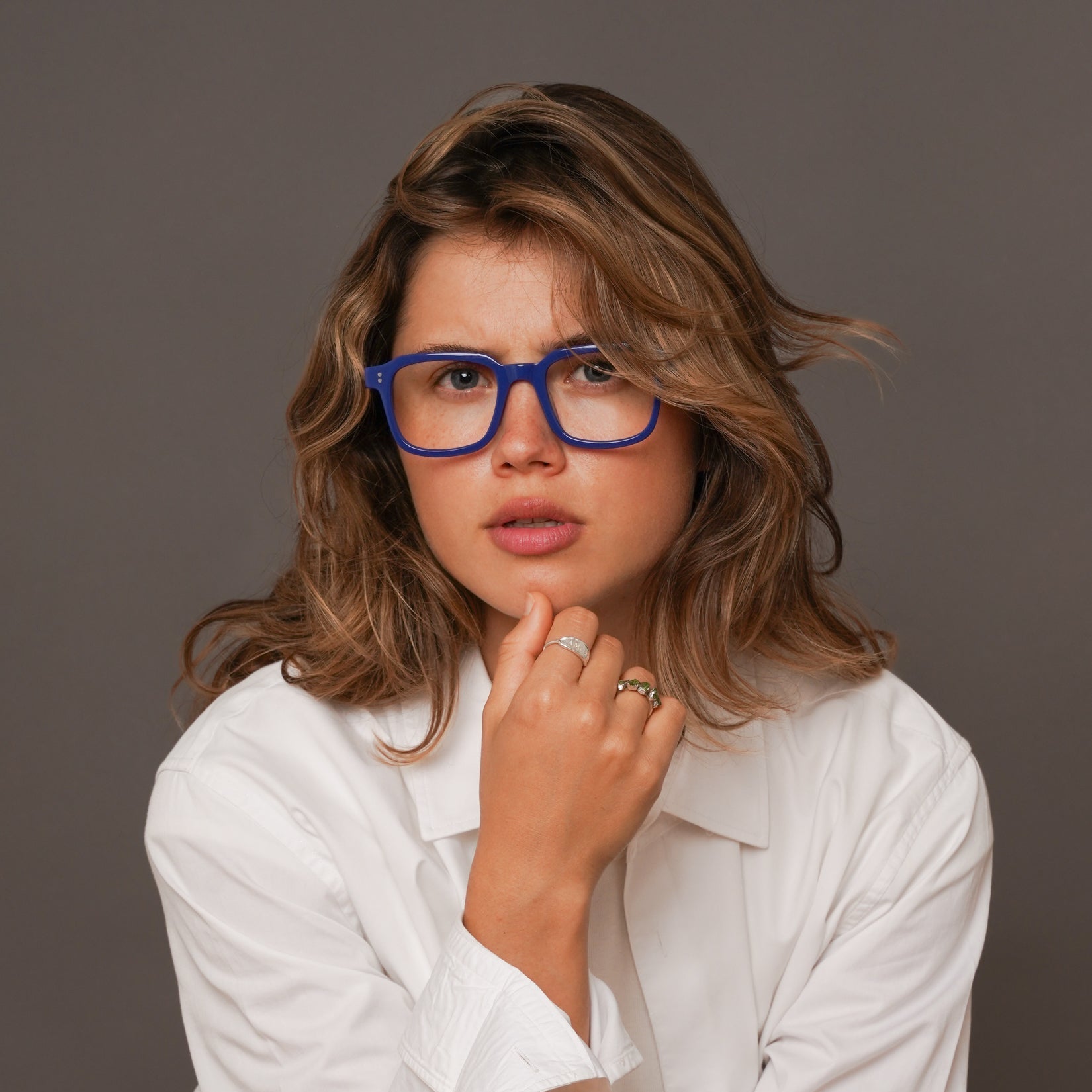 The Hoffman Moritz — eyeglasses, Mazzucchelli 1849 acetate frame, square shape, Moritz finish.