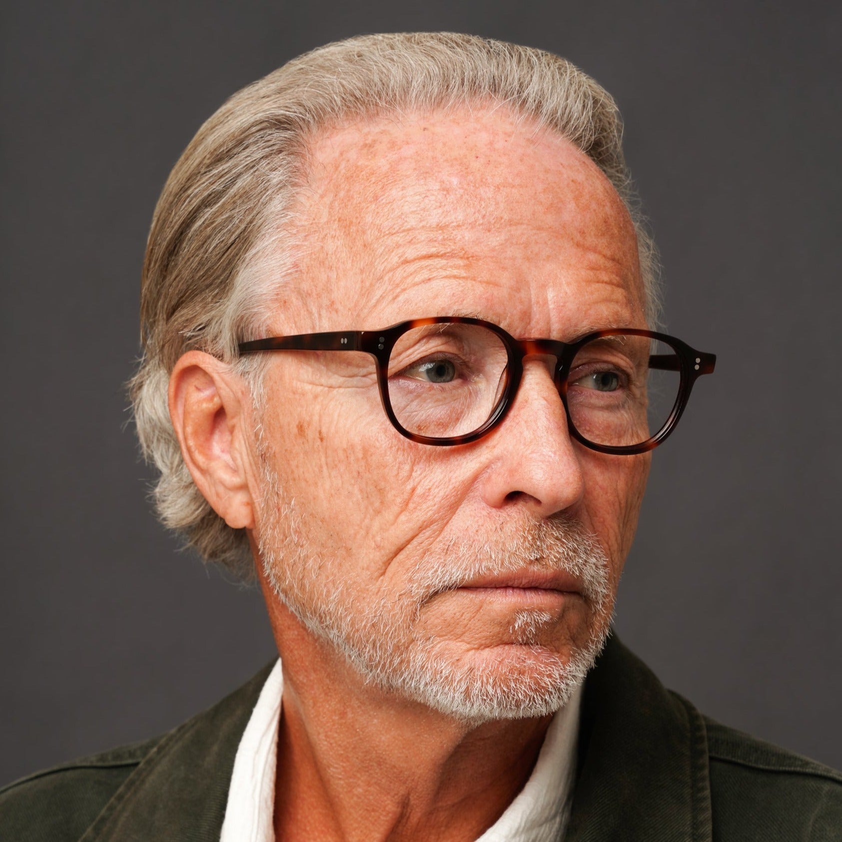 The Marshall Tortoise — eyeglasses, Mazzucchelli 1849 acetate frame, round shape, in tortoise.