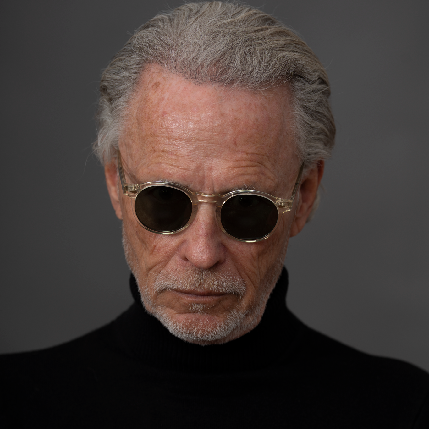 The Picasso Paradox N1 Sunglasses, Mazzucchelli 1849 acetate frame, round shape, Paradox N1 pattern.