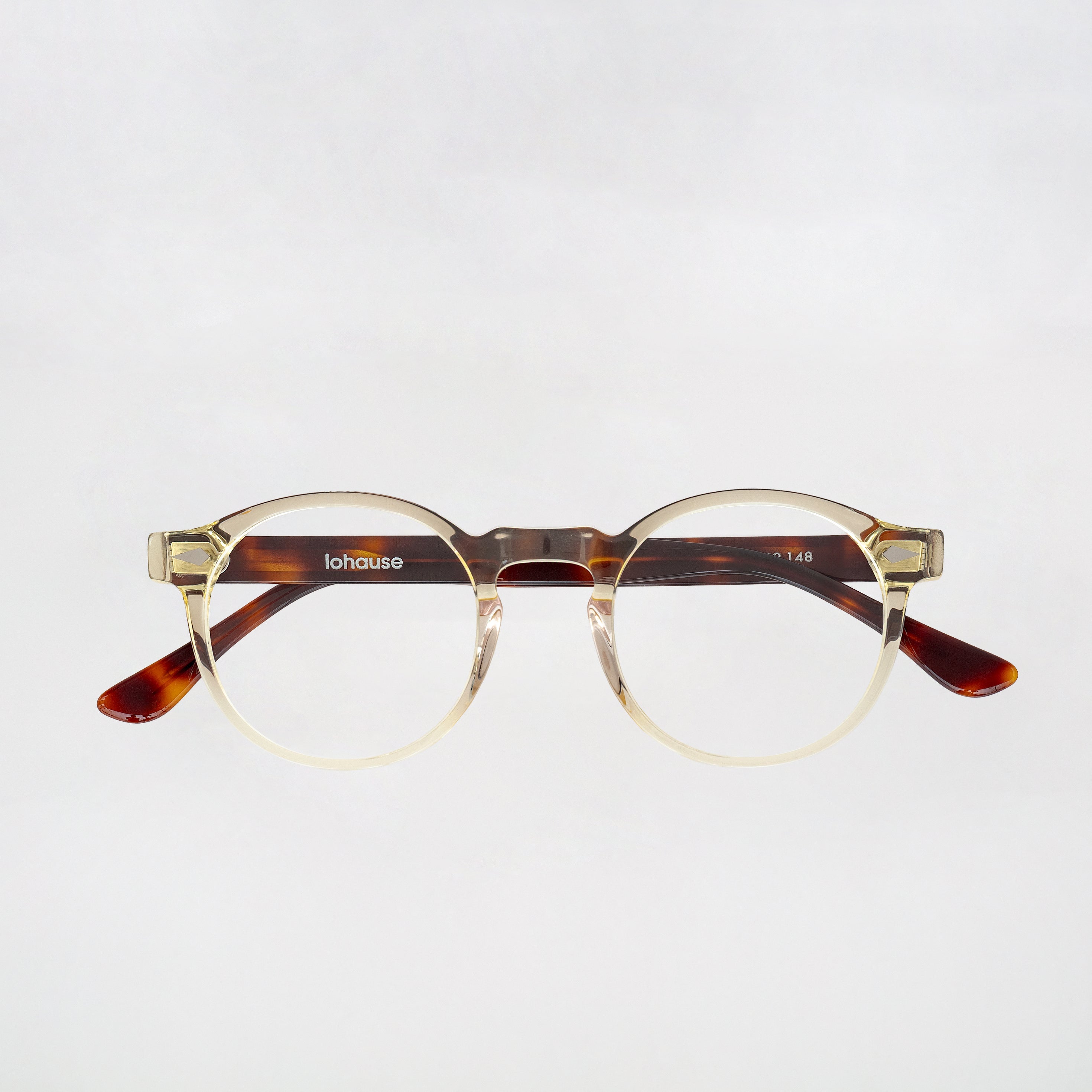 The Picasso Paradox N1 — eyeglasses, Mazzucchelli 1849 acetate frame, round shape, Paradox N1 pattern.