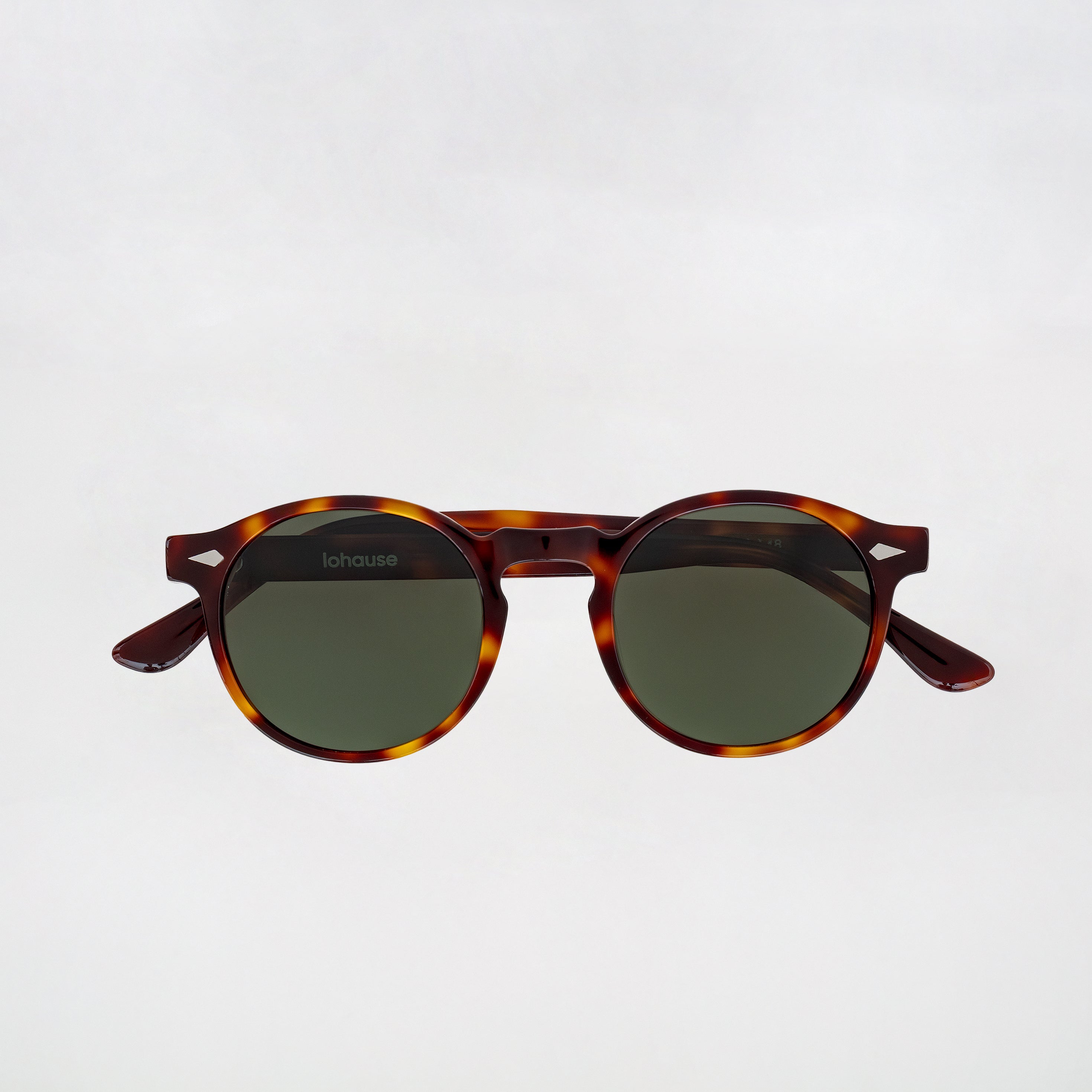 The Picasso Tortoise Sunglasses, Mazzucchelli 1849 acetate frame, round shape, in tortoise.
