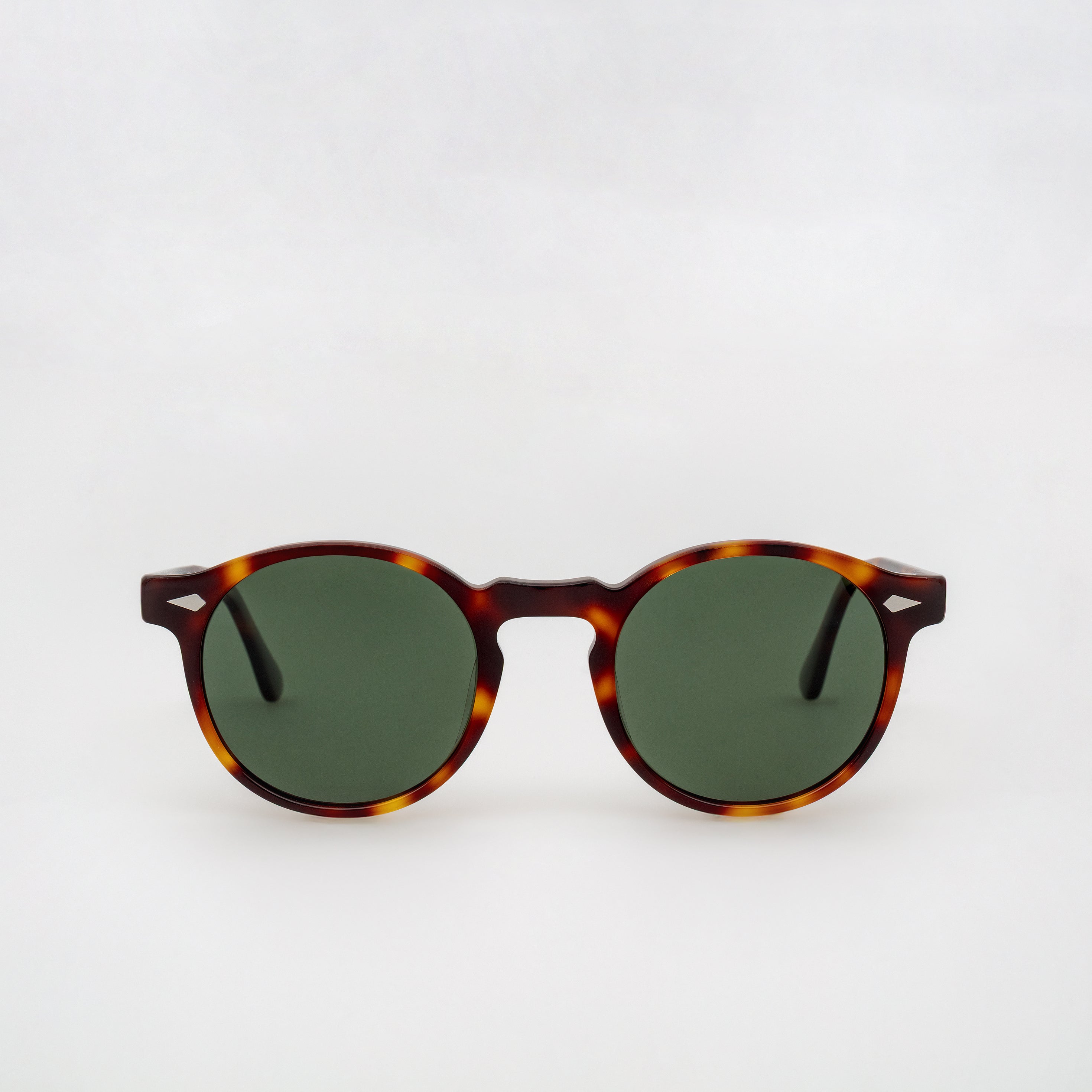 The Picasso Tortoise Sunglasses, Mazzucchelli 1849 acetate frame, round shape, in tortoise.