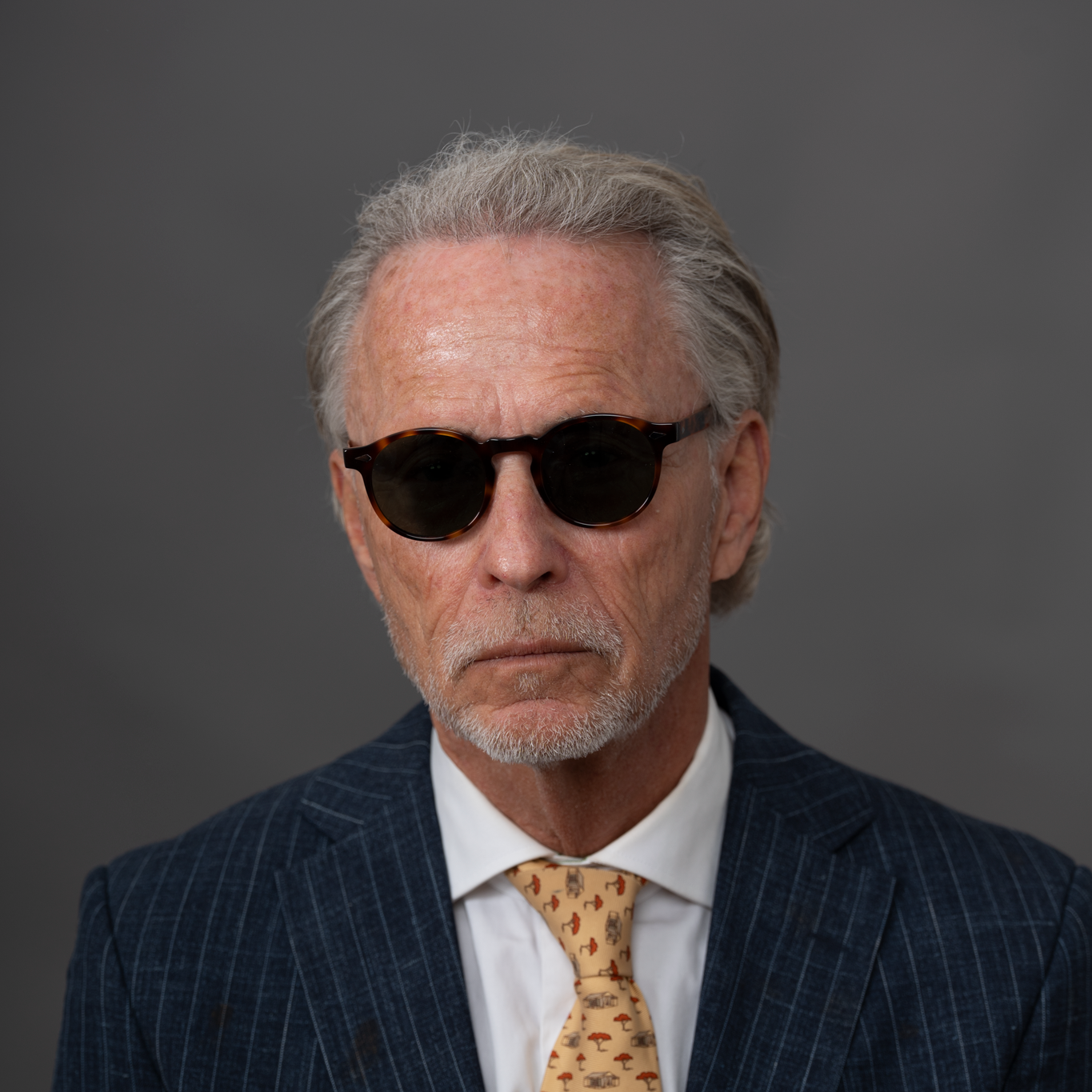 The Picasso Tortoise Sunglasses, Mazzucchelli 1849 acetate frame, round shape, in tortoise.