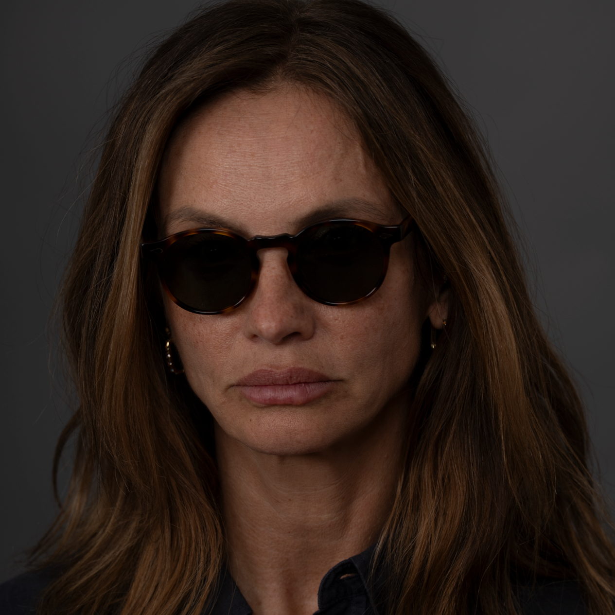 The Picasso Tortoise Sunglasses, Mazzucchelli 1849 acetate frame, round shape, in tortoise.