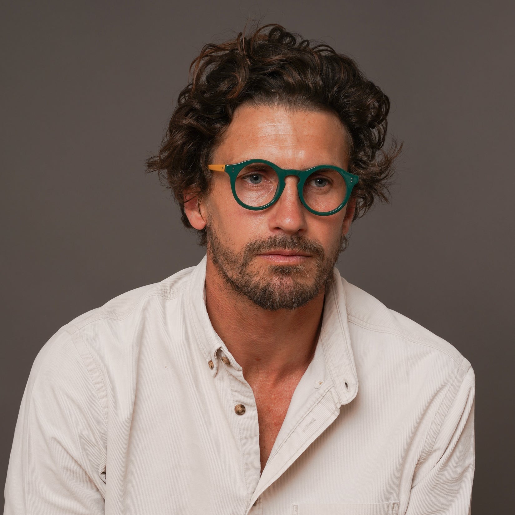 The Spike Belgravia — eyeglasses, Mazzucchelli 1849 acetate frame, round shape, Belgravia finish.