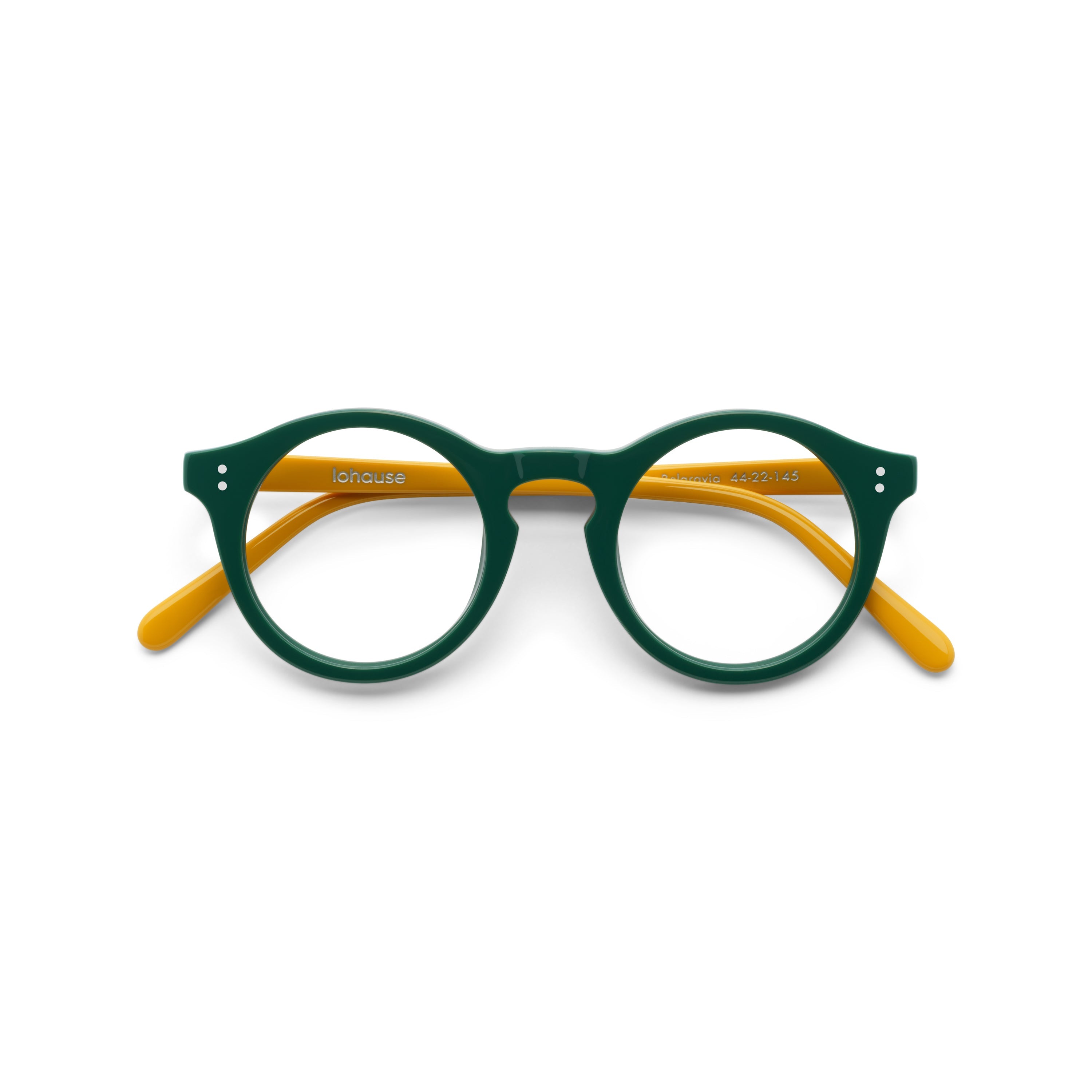 The Spike Belgravia — eyeglasses, Mazzucchelli 1849 acetate frame, round shape, Belgravia finish.