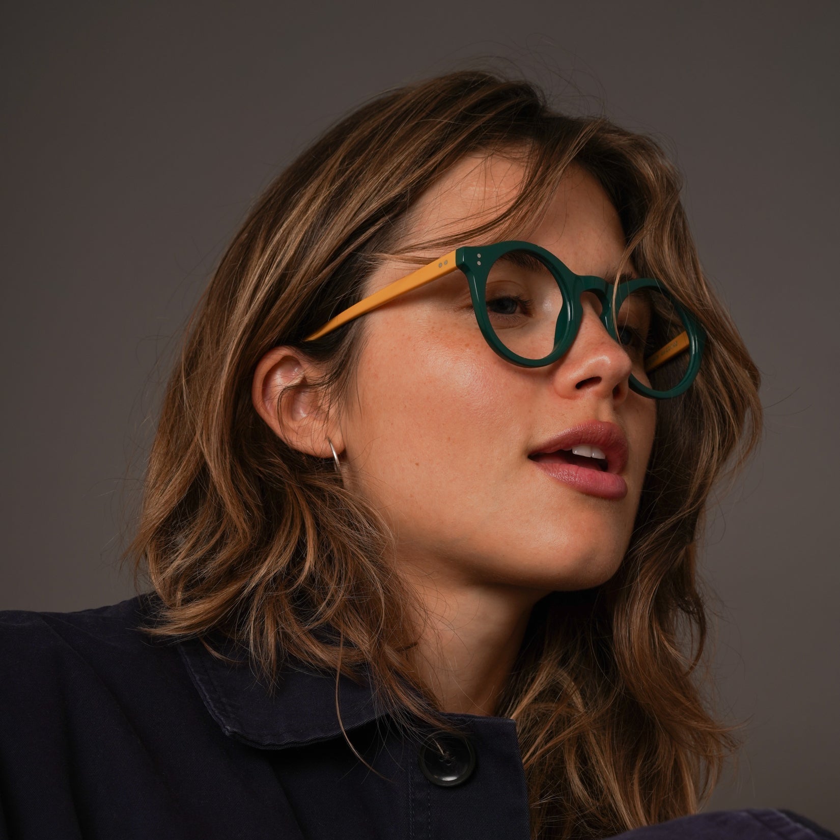 The Spike Belgravia — eyeglasses, Mazzucchelli 1849 acetate frame, round shape, Belgravia finish.