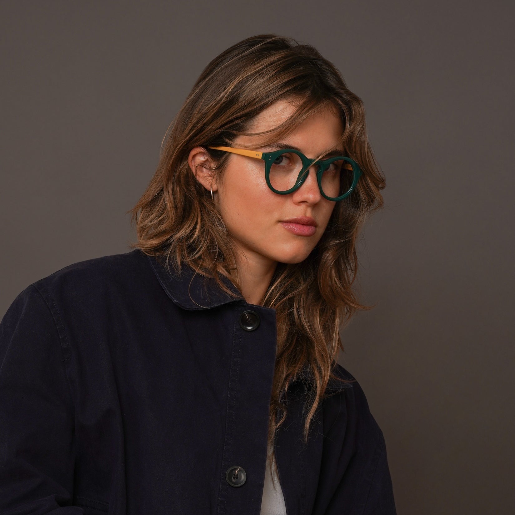 The Spike Belgravia — eyeglasses, Mazzucchelli 1849 acetate frame, round shape, Belgravia finish.