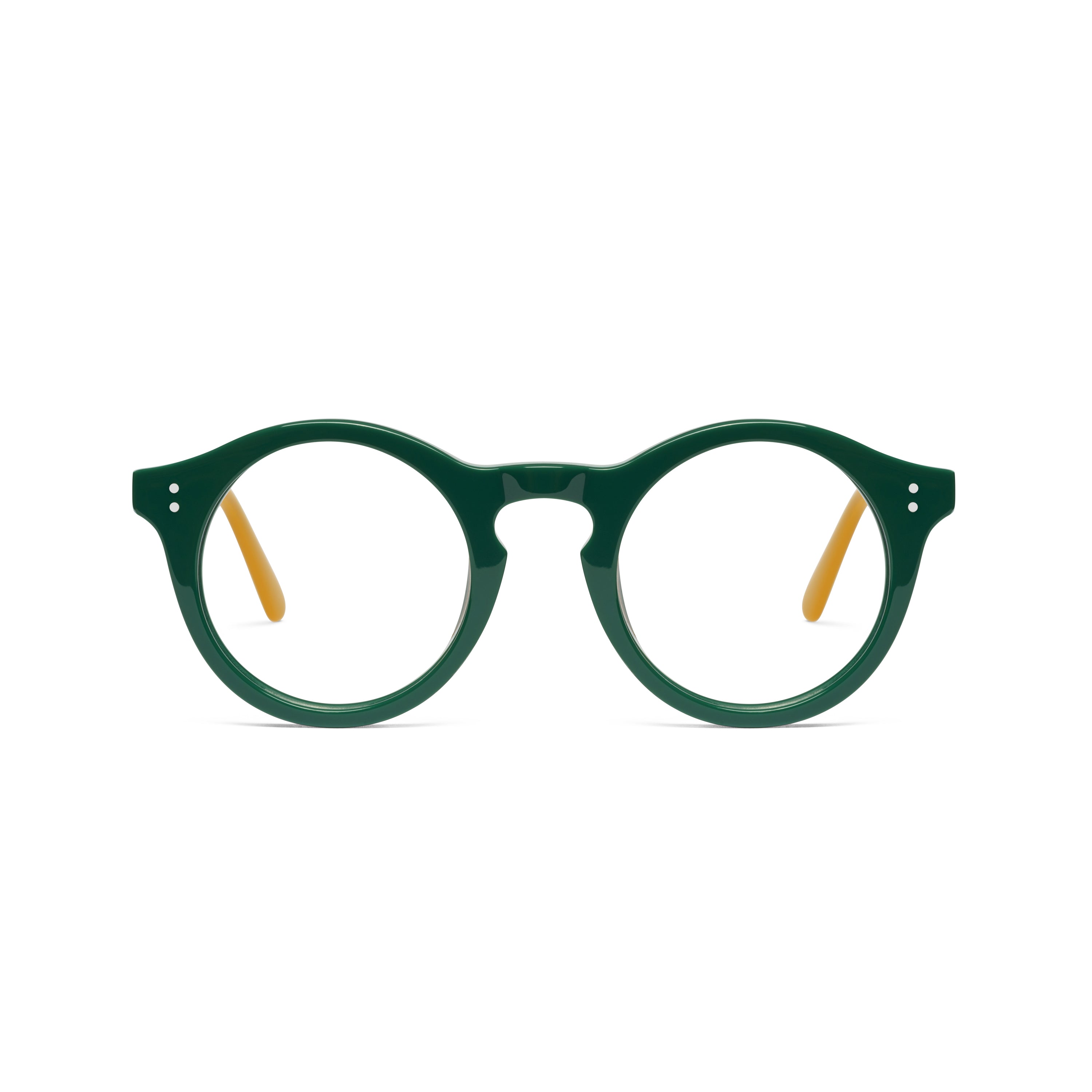 The Spike Belgravia — eyeglasses, Mazzucchelli 1849 acetate frame, round shape, Belgravia finish.