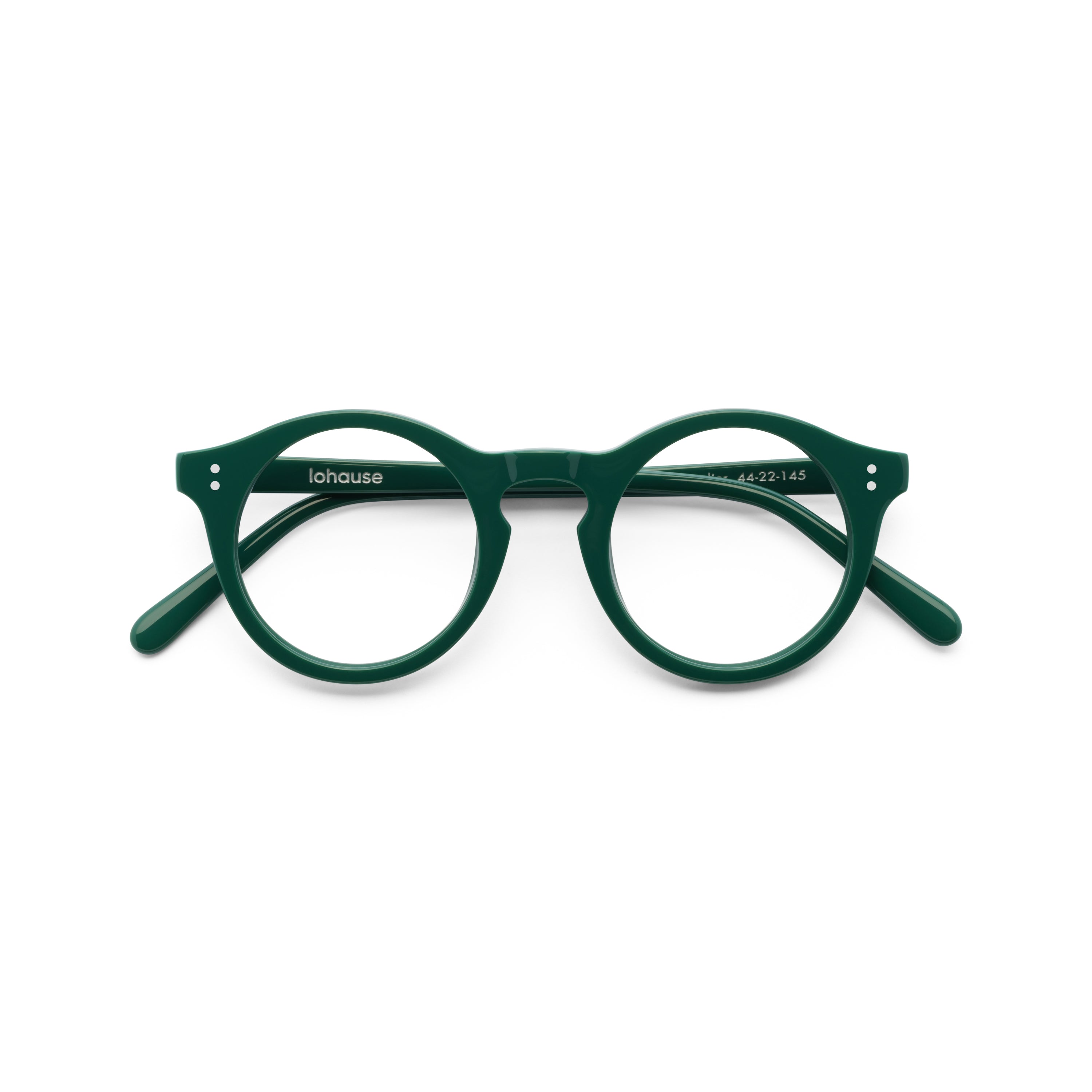 The Spike Moritz — eyeglasses, Mazzucchelli 1849 acetate frame, round shape, Moritz finish.