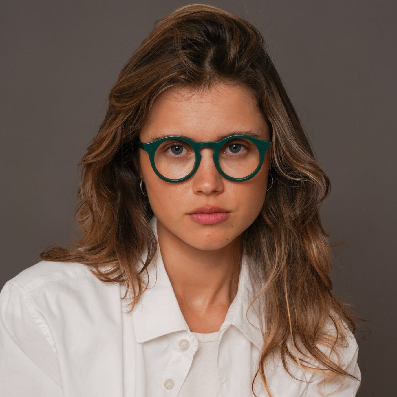 The Spike Moritz — eyeglasses, Mazzucchelli 1849 acetate frame, round shape, Moritz finish.