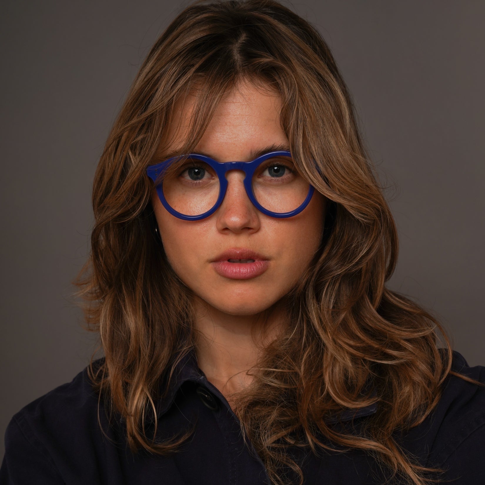 The Spike Moritz — eyeglasses, Mazzucchelli 1849 acetate frame, round shape, Moritz finish.