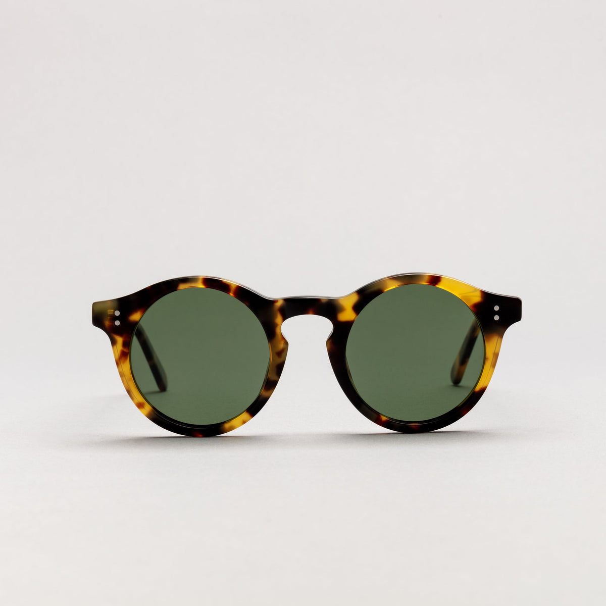 The Spike Tortoise Sunglasses, Mazzucchelli 1849 acetate frame, round shape, in tortoise.