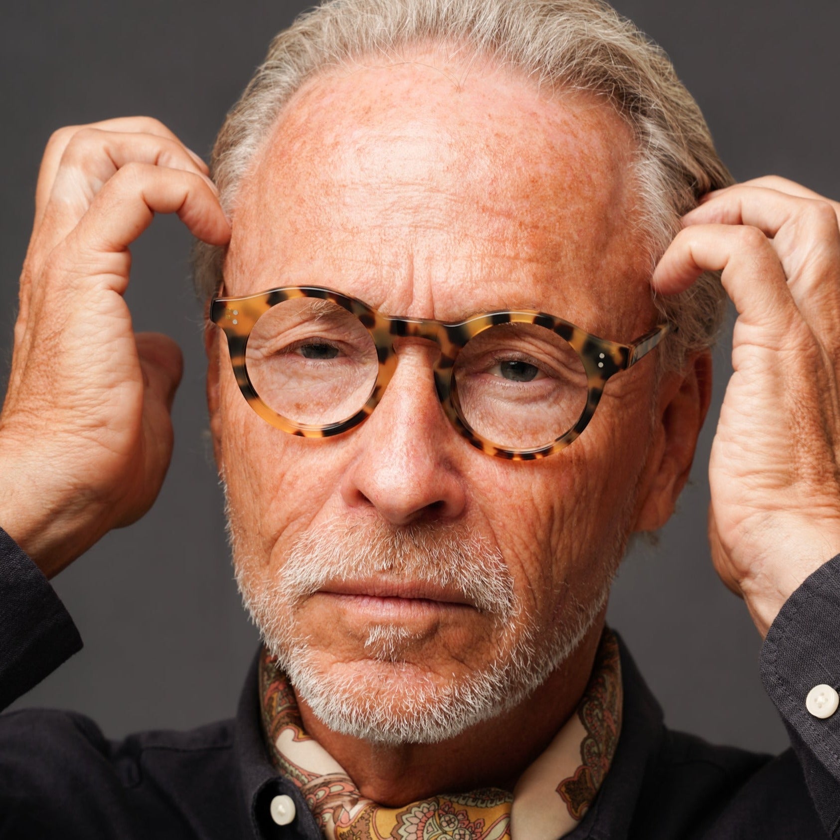 The Spike Tortoise — eyeglasses, Mazzucchelli 1849 acetate frame, round shape, in tortoise.