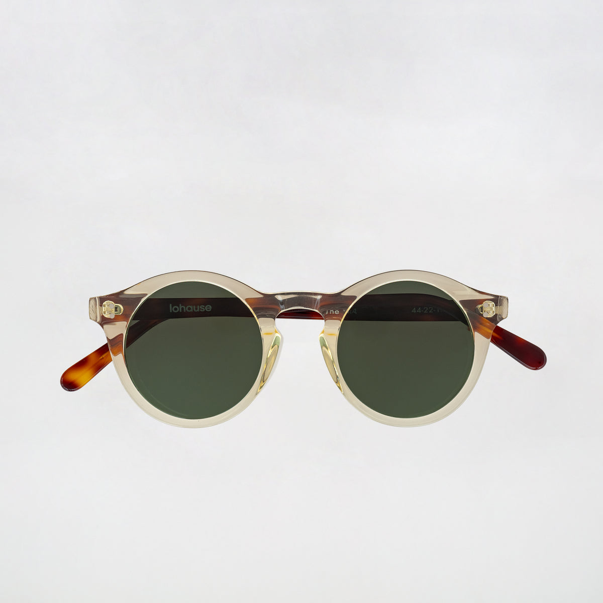 The Spike N1 Sunglasses, Mazzucchelli 1849 acetate frame, round shape, in tortoise.