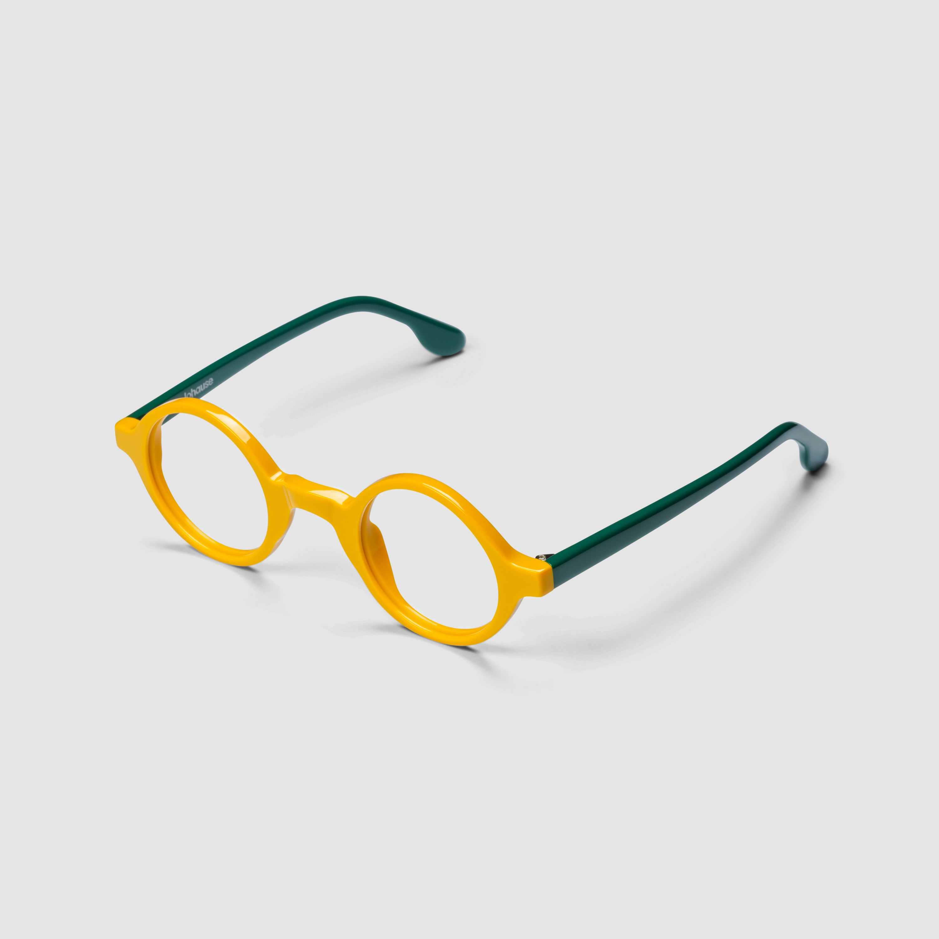 The Winston Bellagio — eyeglasses, Mazzucchelli 1849 acetate frame, round shape, Bellagio finish.