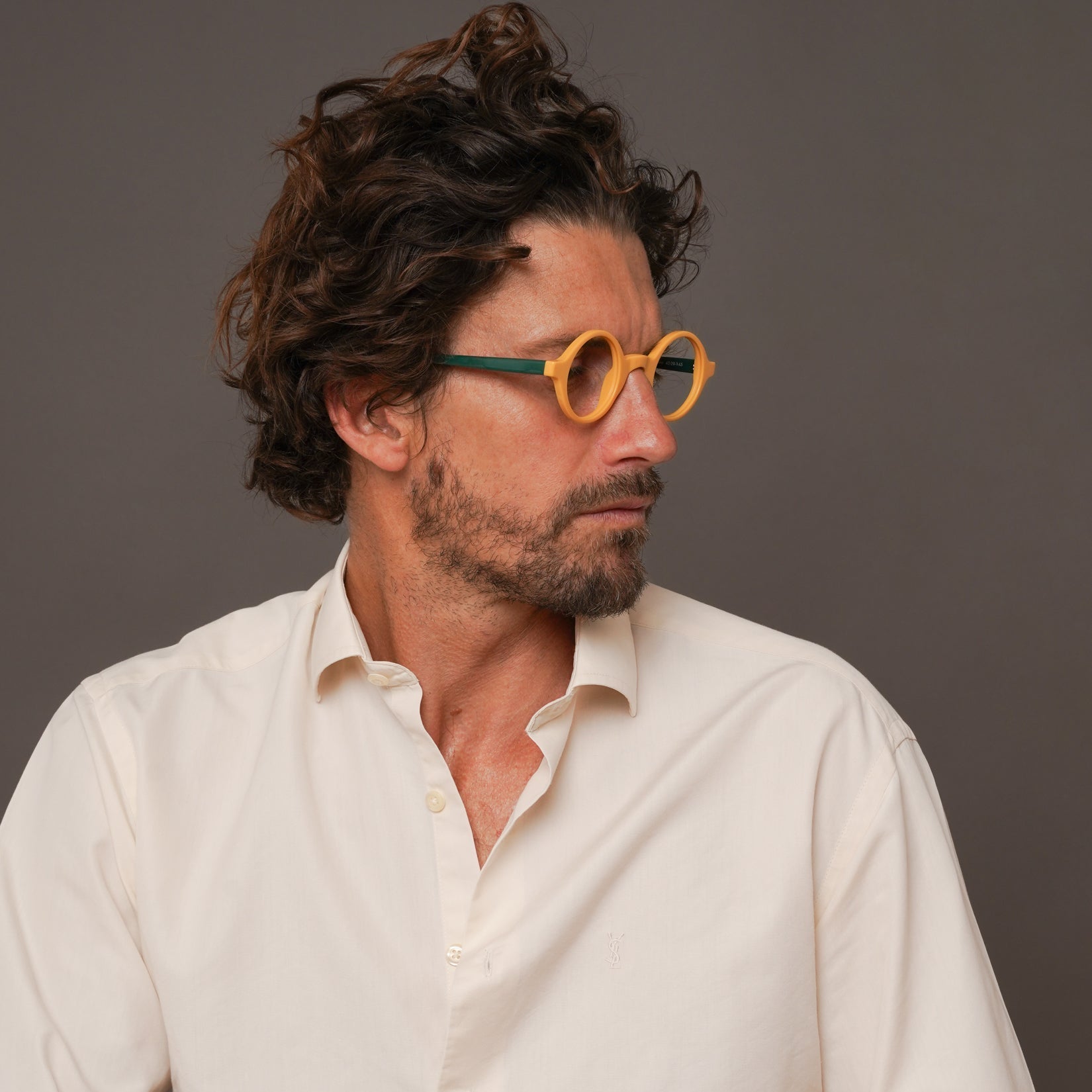 The Winston Belgravia — eyeglasses, Mazzucchelli 1849 acetate frame, round shape, Belgravia finish.