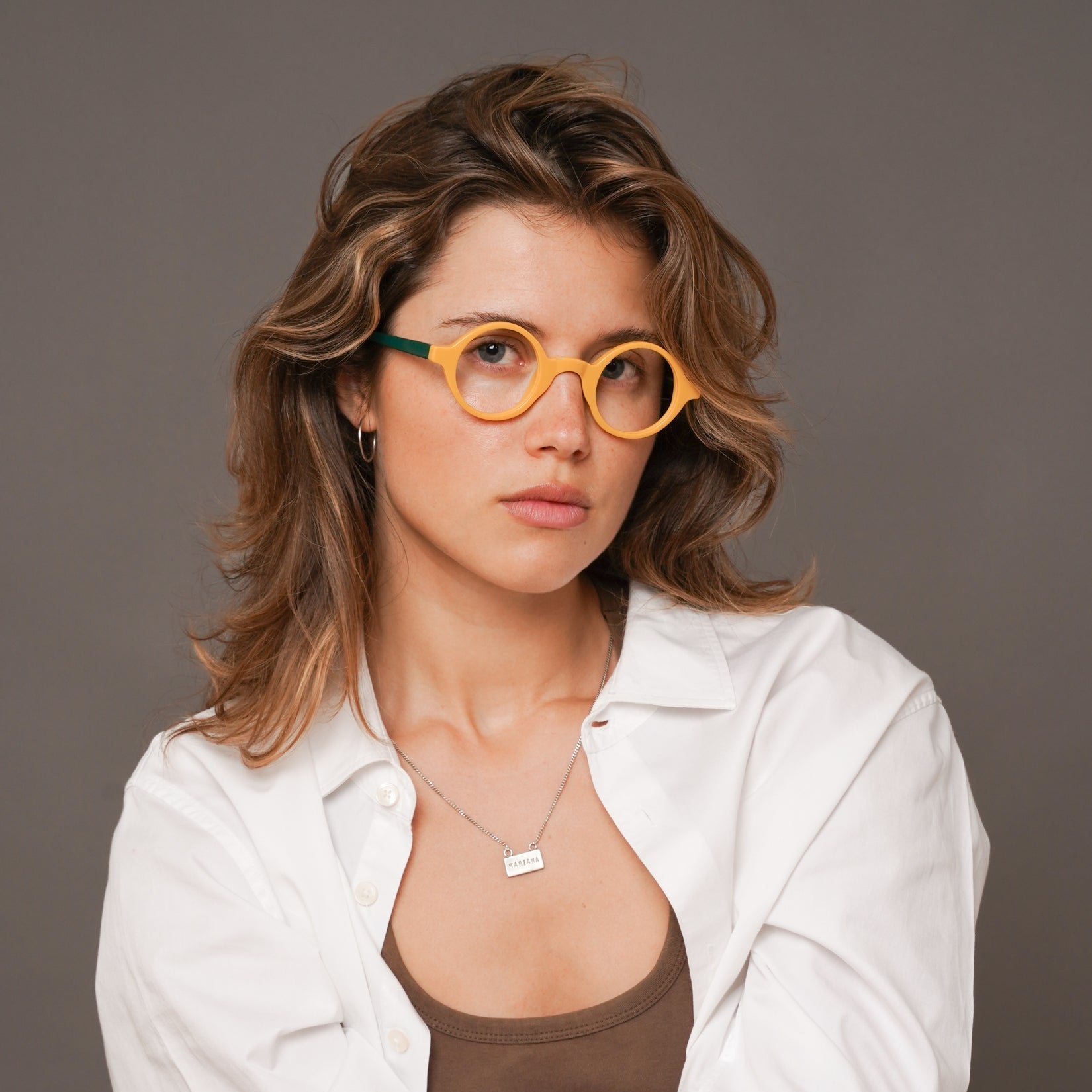 The Winston Belgravia — eyeglasses, Mazzucchelli 1849 acetate frame, round shape, Belgravia finish.
