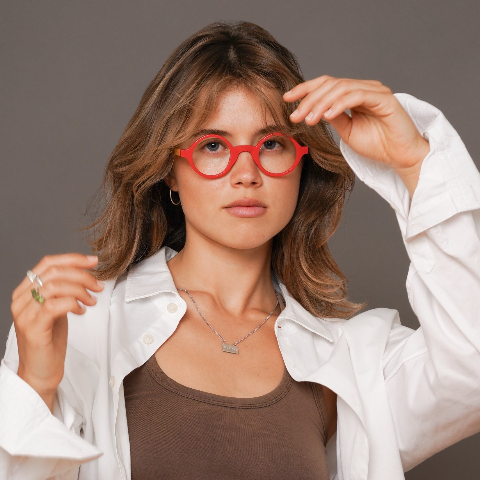 The Winston Bellagio — eyeglasses, Mazzucchelli 1849 acetate frame, round shape, Bellagio finish.