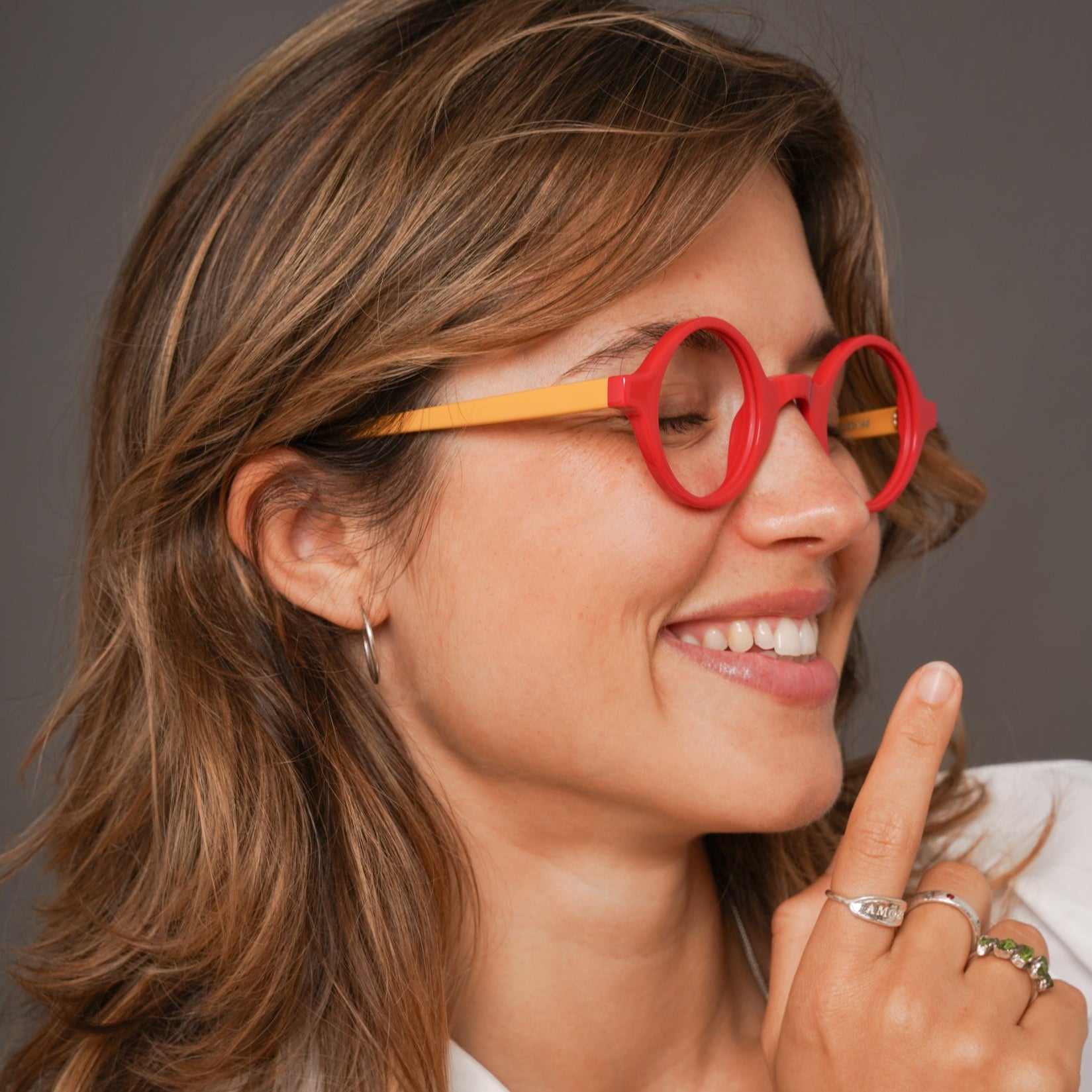 The Winston Bellagio — eyeglasses, Mazzucchelli 1849 acetate frame, round shape, Bellagio finish.
