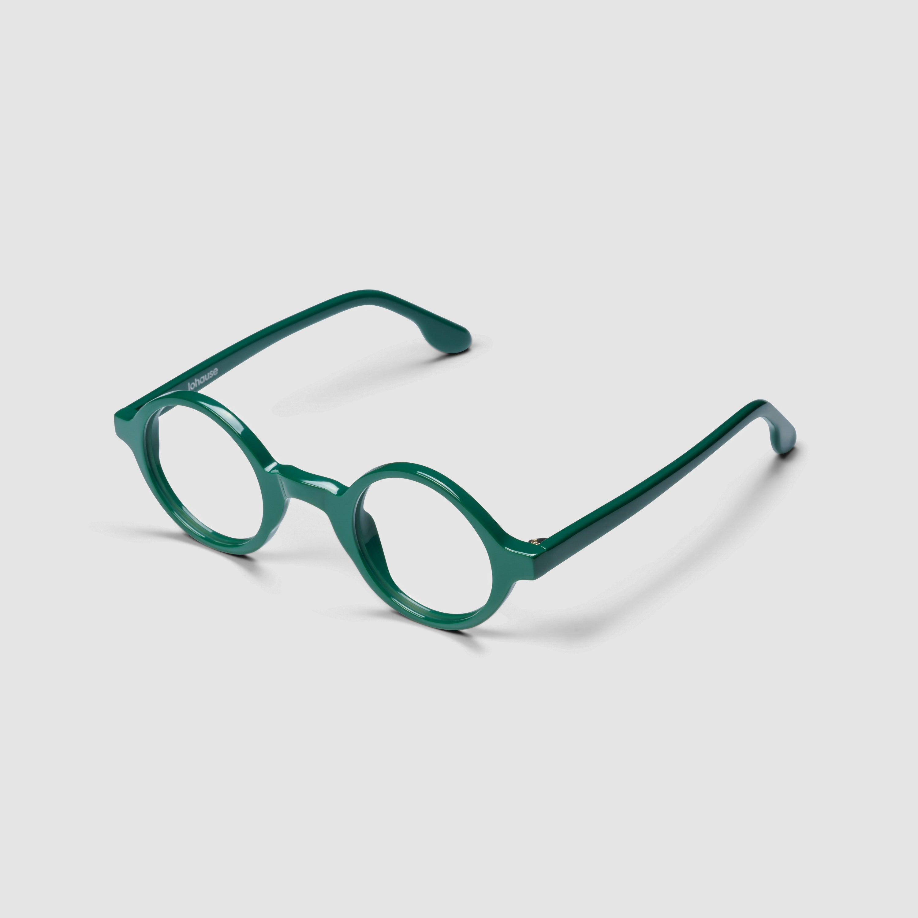The Winston — eyeglasses, Mazzucchelli 1849 acetate frame, round shape, Bellagio finish.