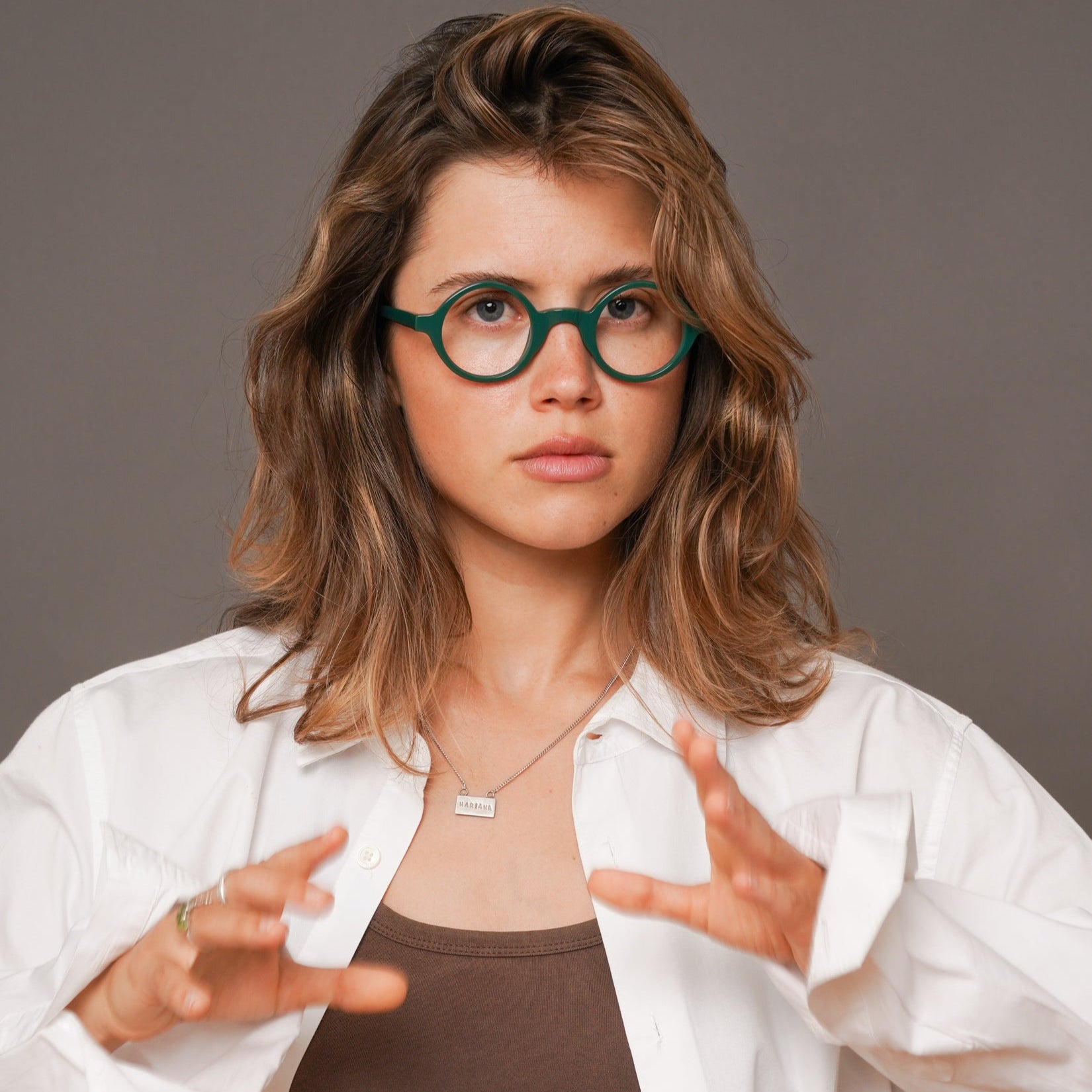The Winston Montpelier — eyeglasses, Mazzucchelli 1849 acetate frame, round shape, Belgravia finish.