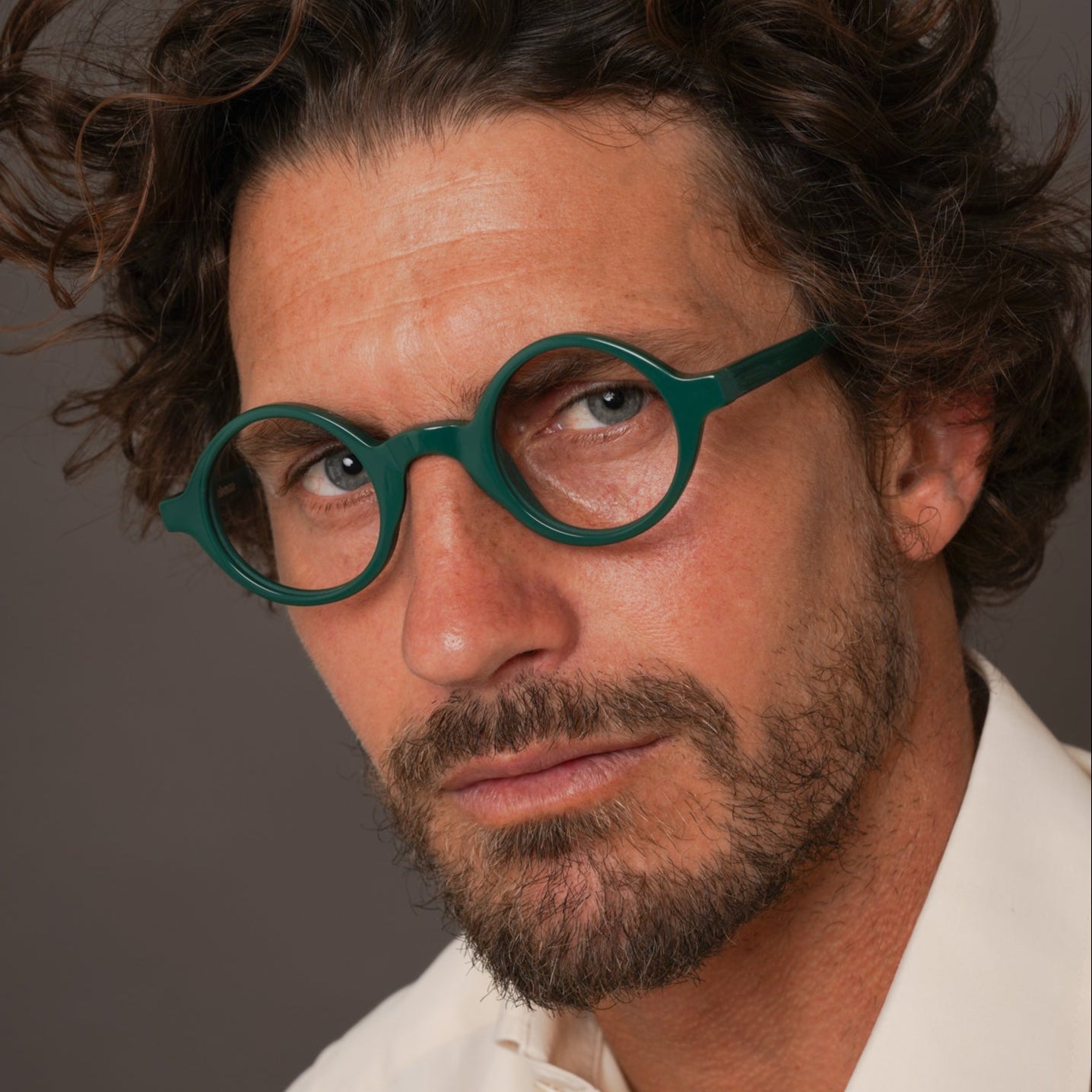 The Winston Montpelier — eyeglasses, Mazzucchelli 1849 acetate frame, round shape, Belgravia finish.