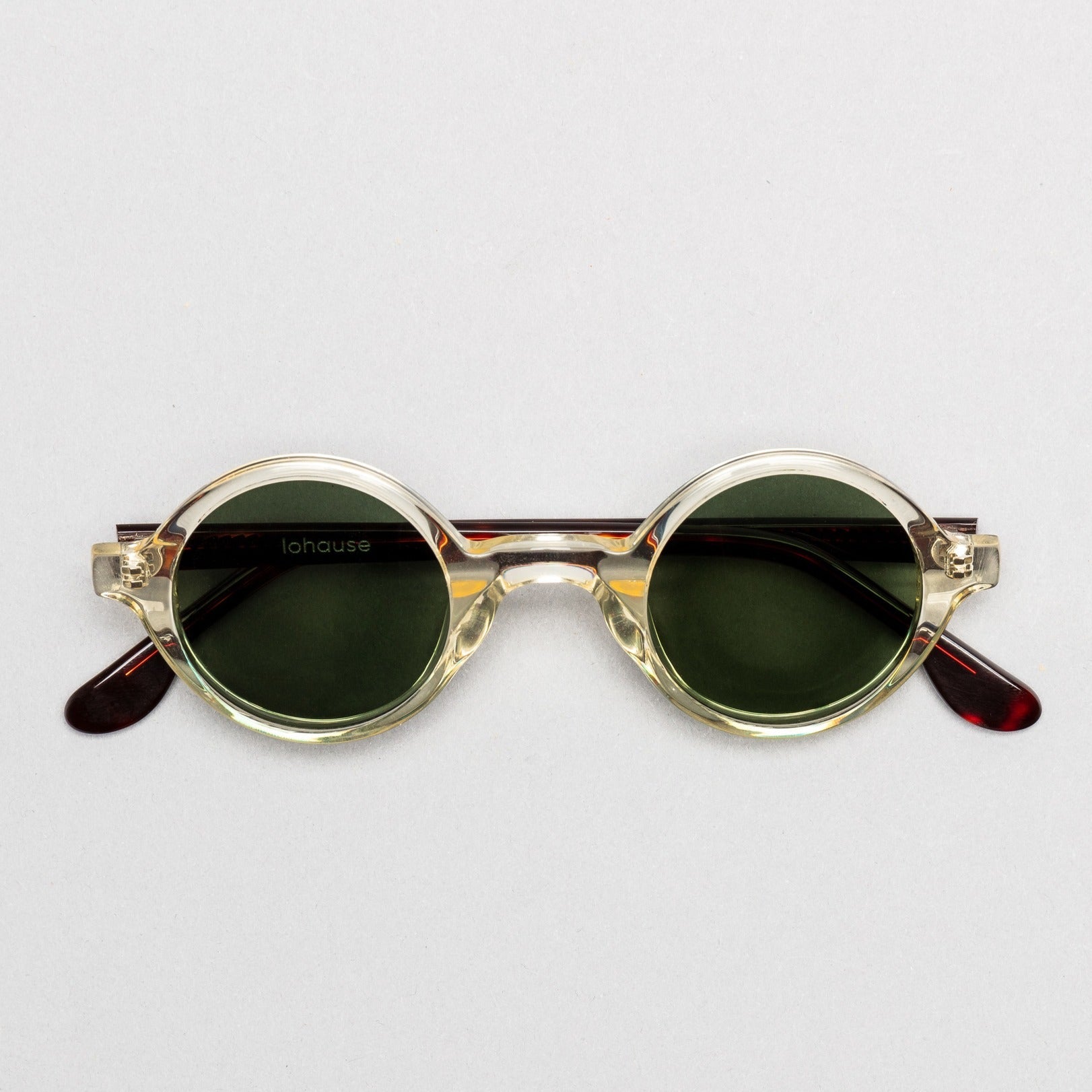 The Winston Paradox N1 Sunglasses — sunglasses, Mazzucchelli 1849 acetate frame, round shape, Paradox N1 pattern.