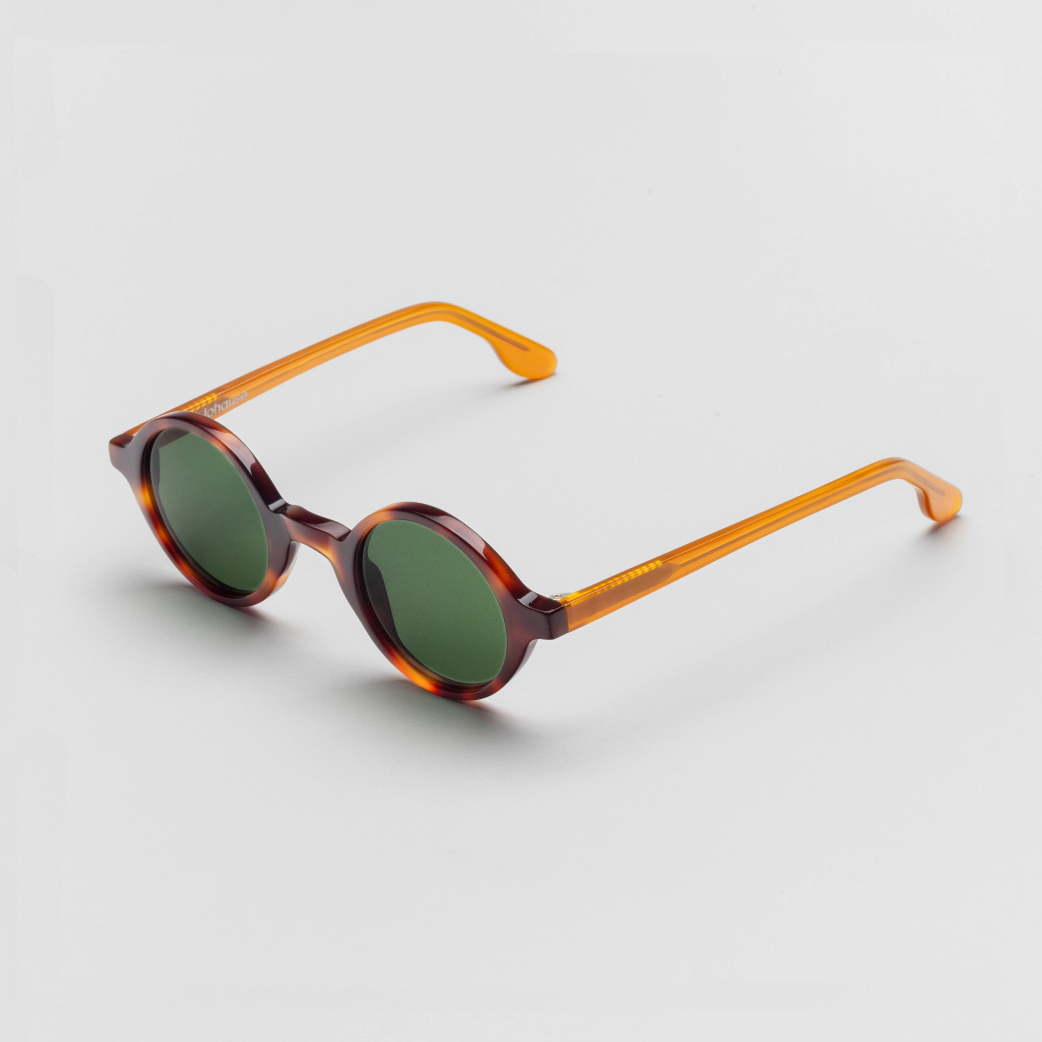 The Winston Paradox N4 Sunglasses — sunglasses, Mazzucchelli 1849 acetate frame, round shape, Paradox N4 pattern.
