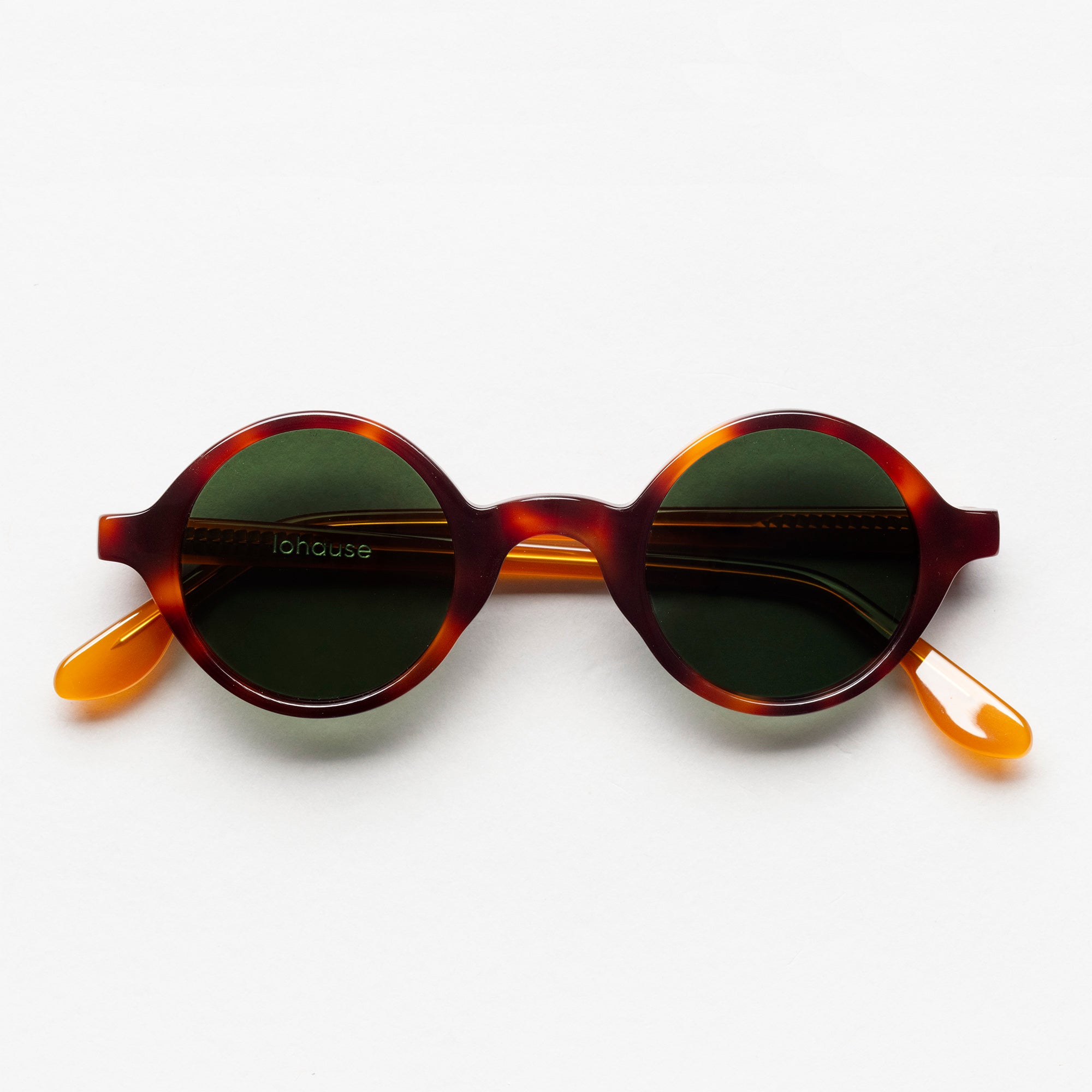 The Winston Paradox N4 Sunglasses — sunglasses, Mazzucchelli 1849 acetate frame, round shape, Paradox N4 pattern.